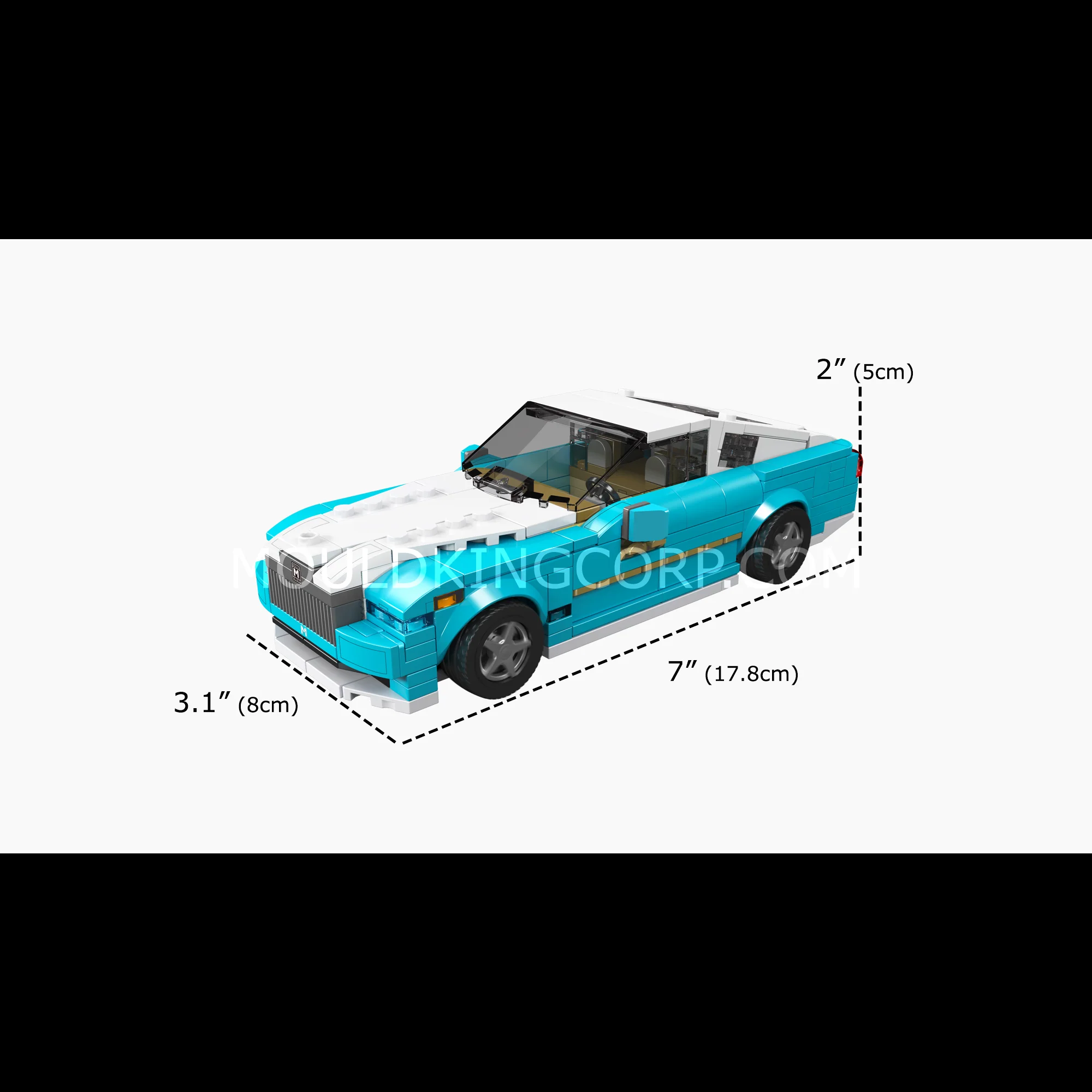 Mould King 27071 RR Black Badge Car Model Building Set | 476 Pcs - Image 6