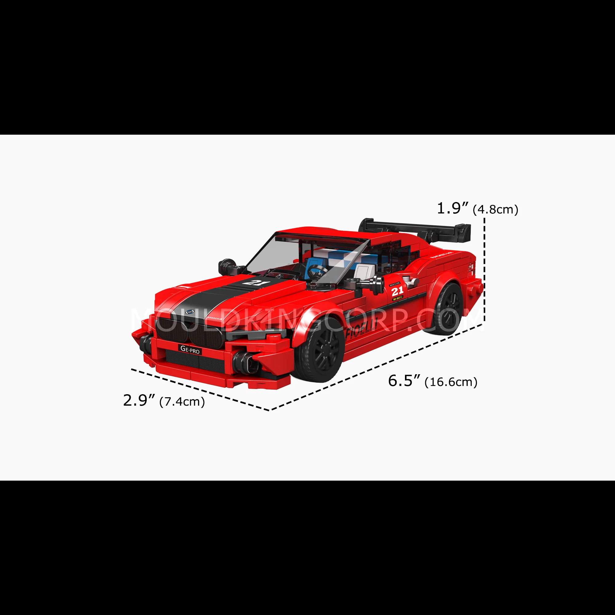 Mould King 27072 M8 Race Car Model Building Set | 481 Pcs - Image 6