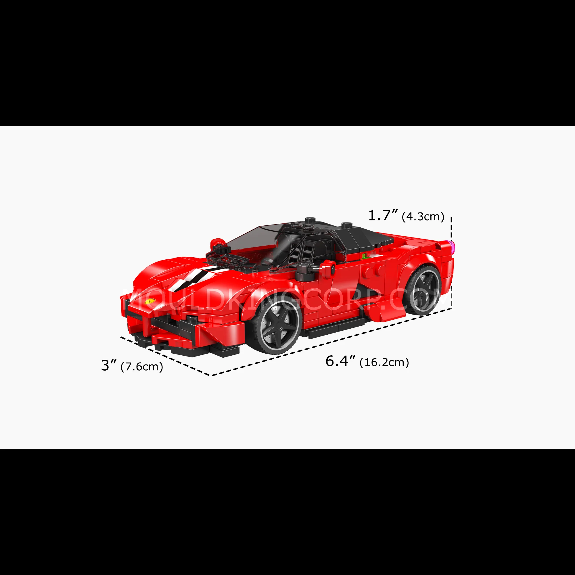 Mould King 27075 Laferrari Car Model Building Set | 374 Pcs - Image 6