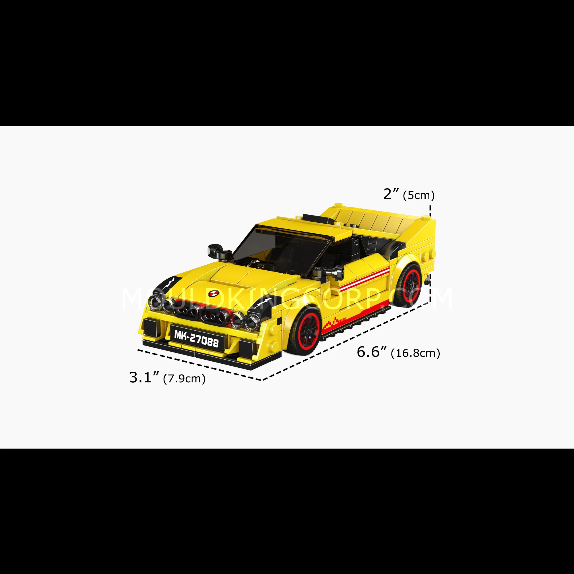 Mould King 27088 EVO38 Rally Car Model Building Set | 466 Pcs - Image 6