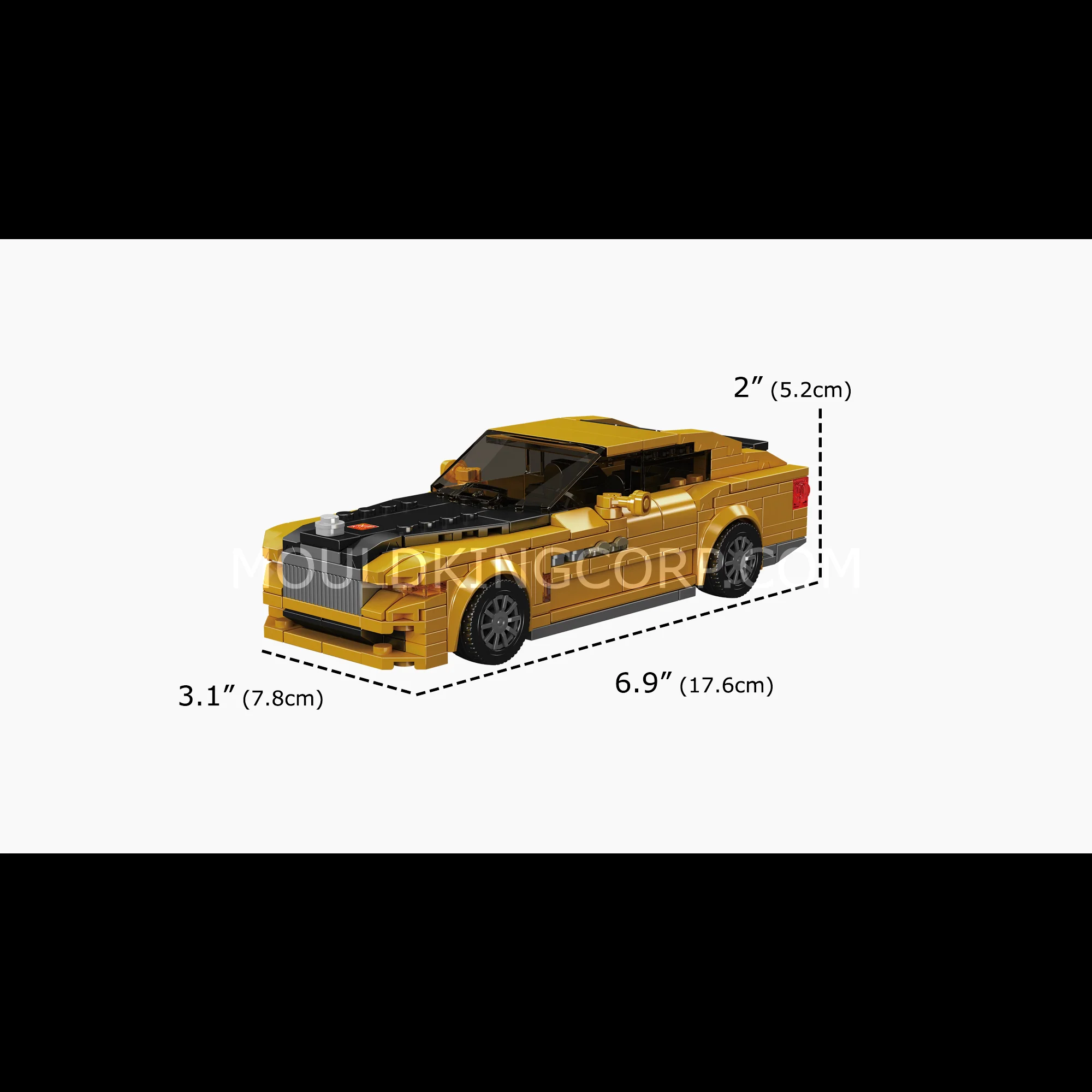 Mould King 27136 Spectre Electric Luxury Coupe Building Set | 398 Pcs - Image 6