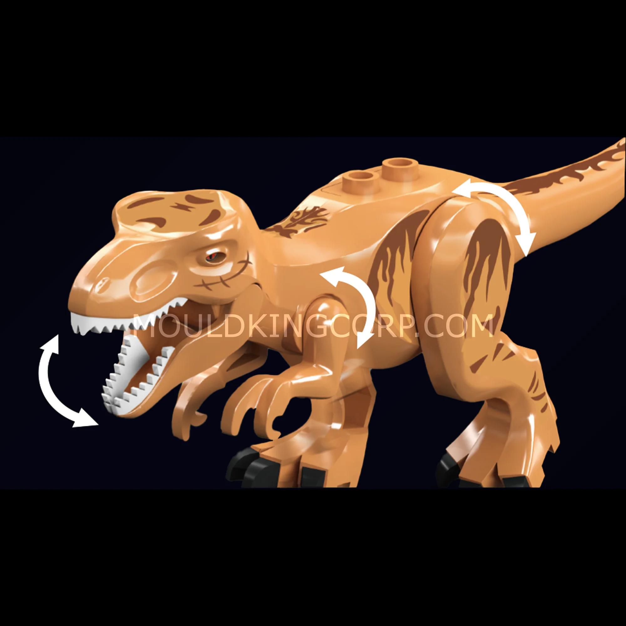 Mould King 29002 T-Rex Dinosaur Transport Vessel Dino Egg Building Set | 427 Pcs - Image 2