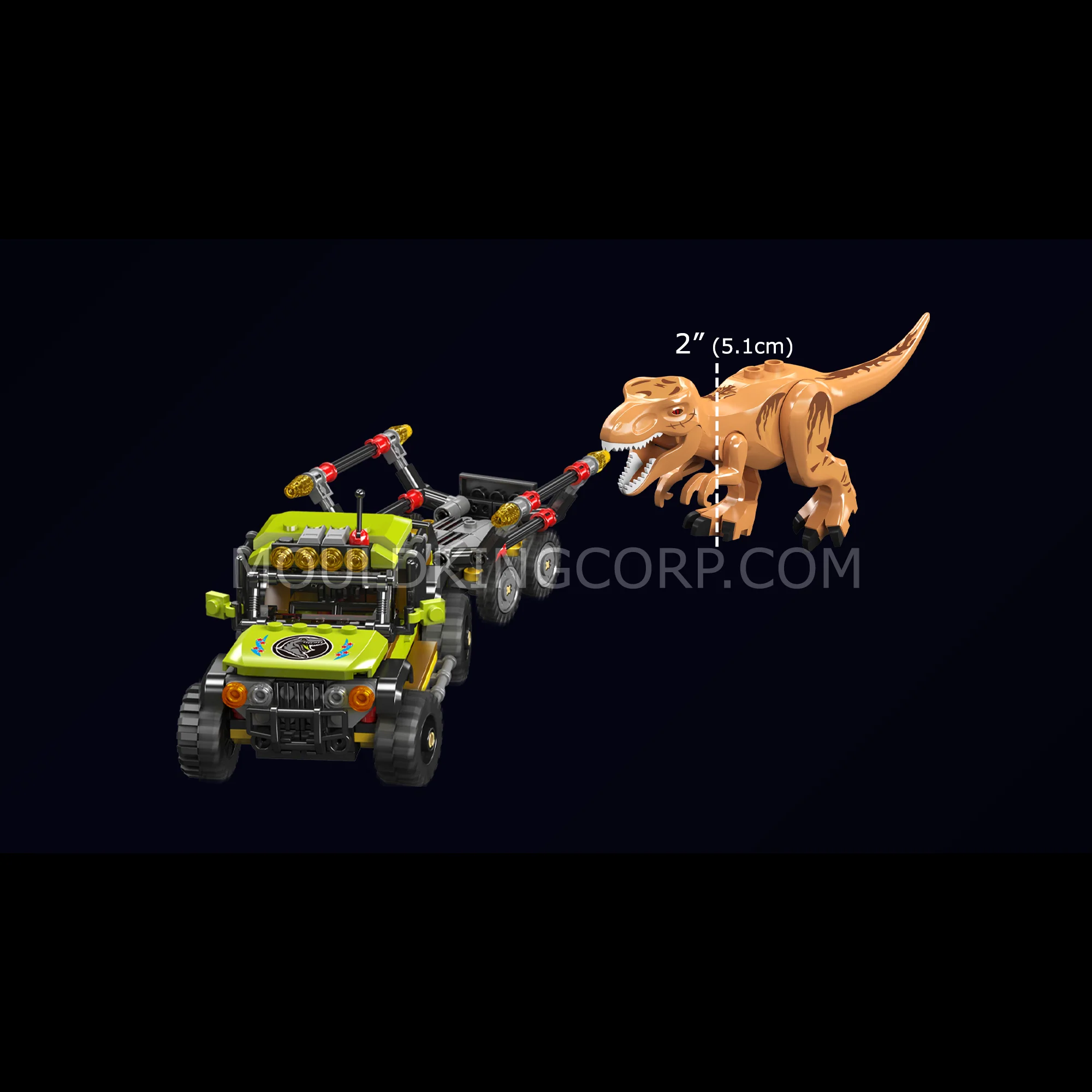 Mould King 29003 T-Rex Capture Truck Building Set | 344 Pcs - Image 2
