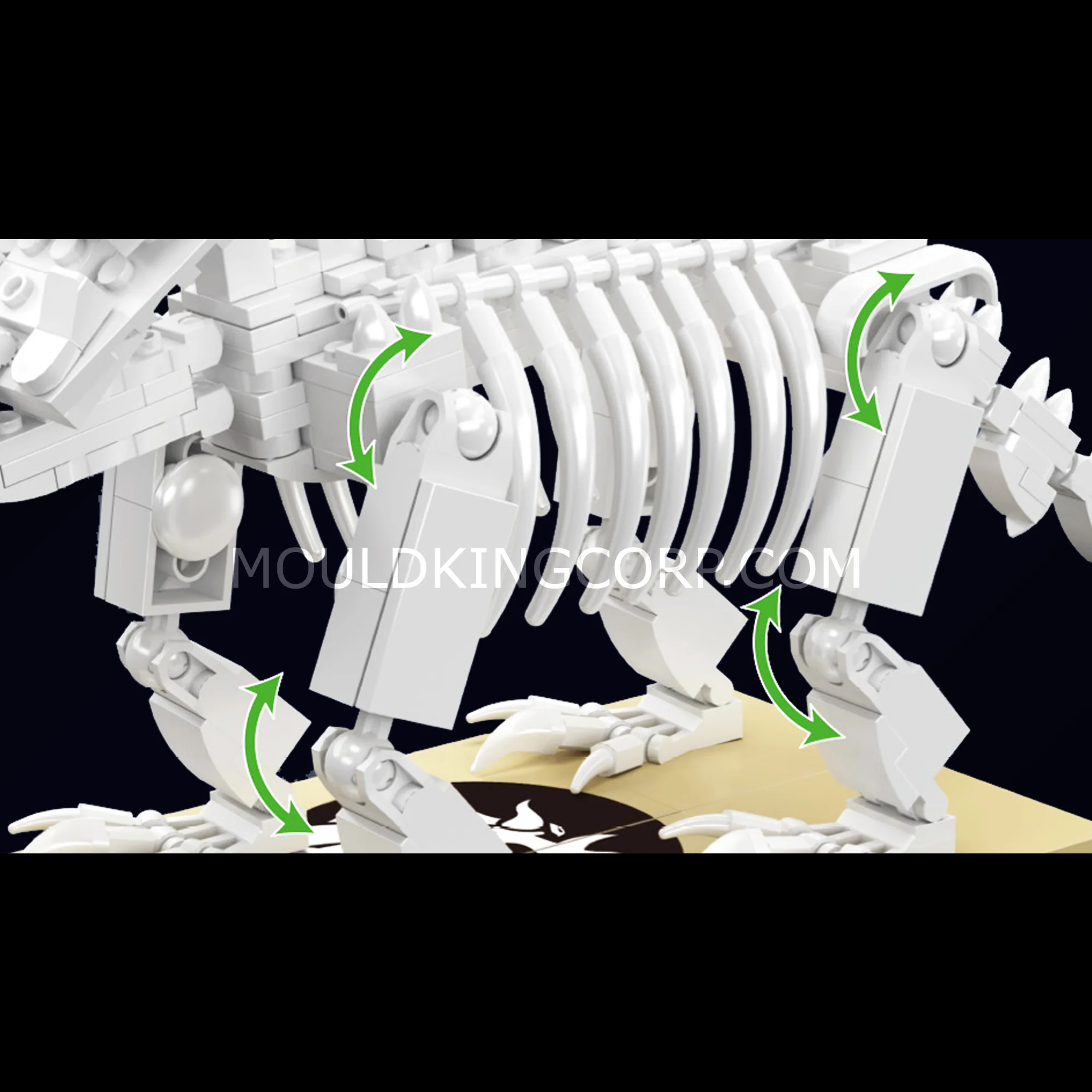 Mould King 29006 Triceratops Dinosaur Fossil Building Kit | 397 Pcs - Image 4