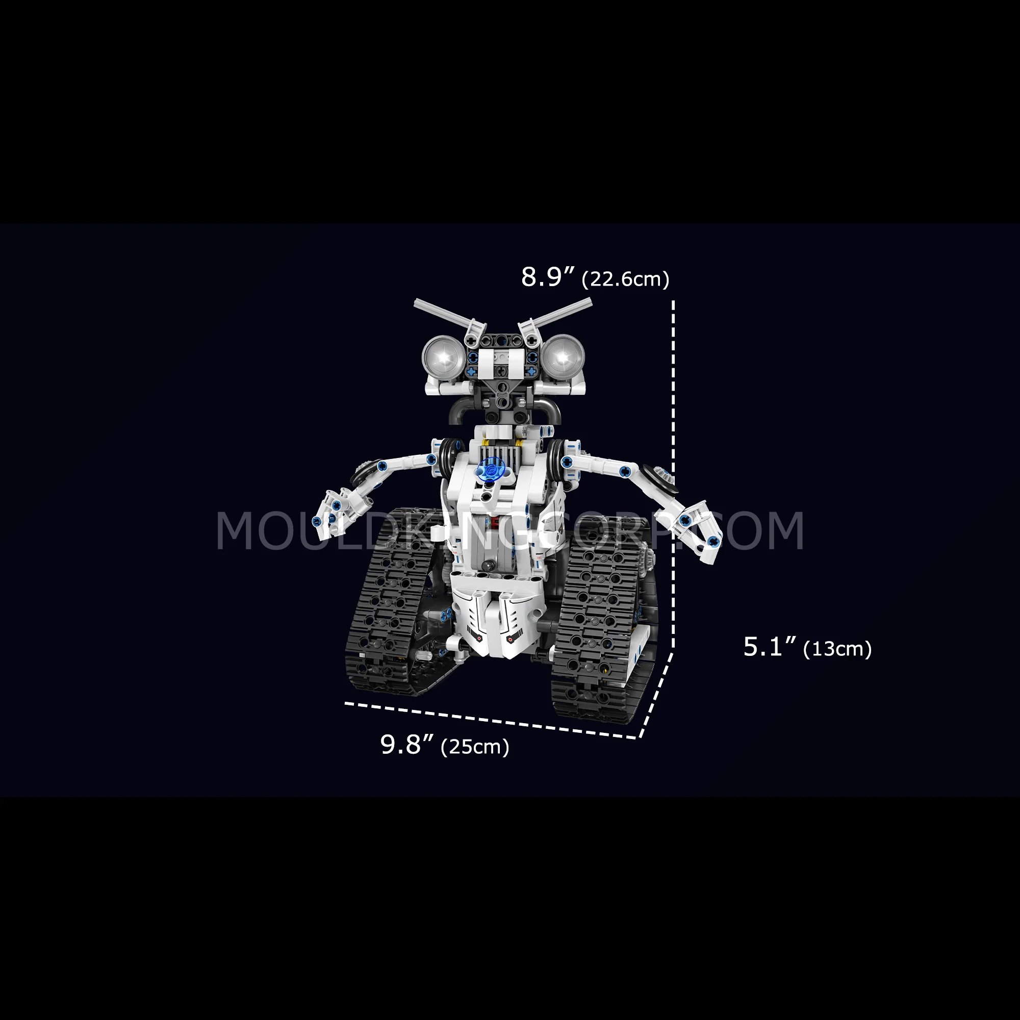 Mould King 15046 The STEM 3-in-1 RC Variety Robot Building Set | 606 PCS - Image 6