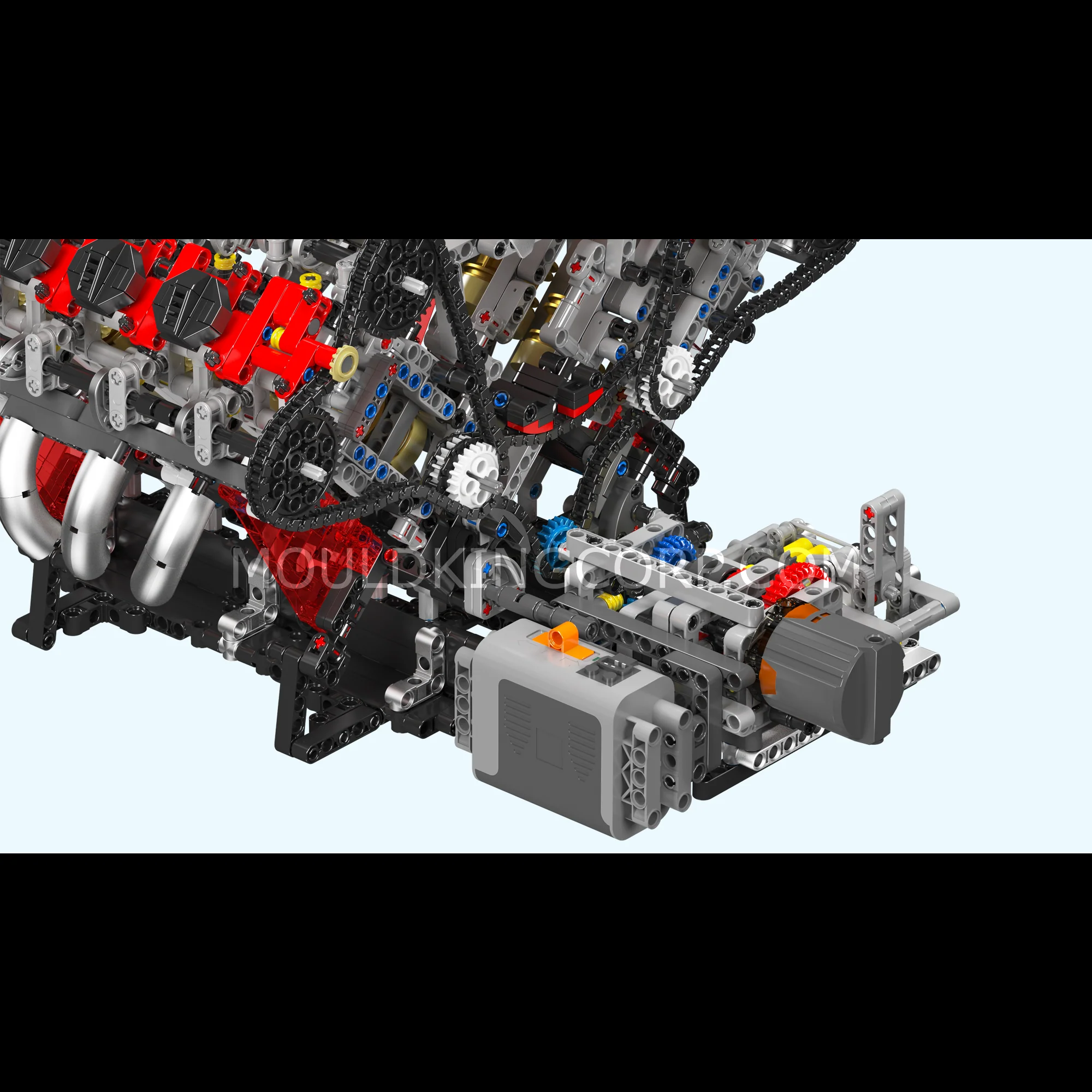 Mould King 10130 F488 Motorised V8 Engine Building Set | 2,718 Pcs - Image 5