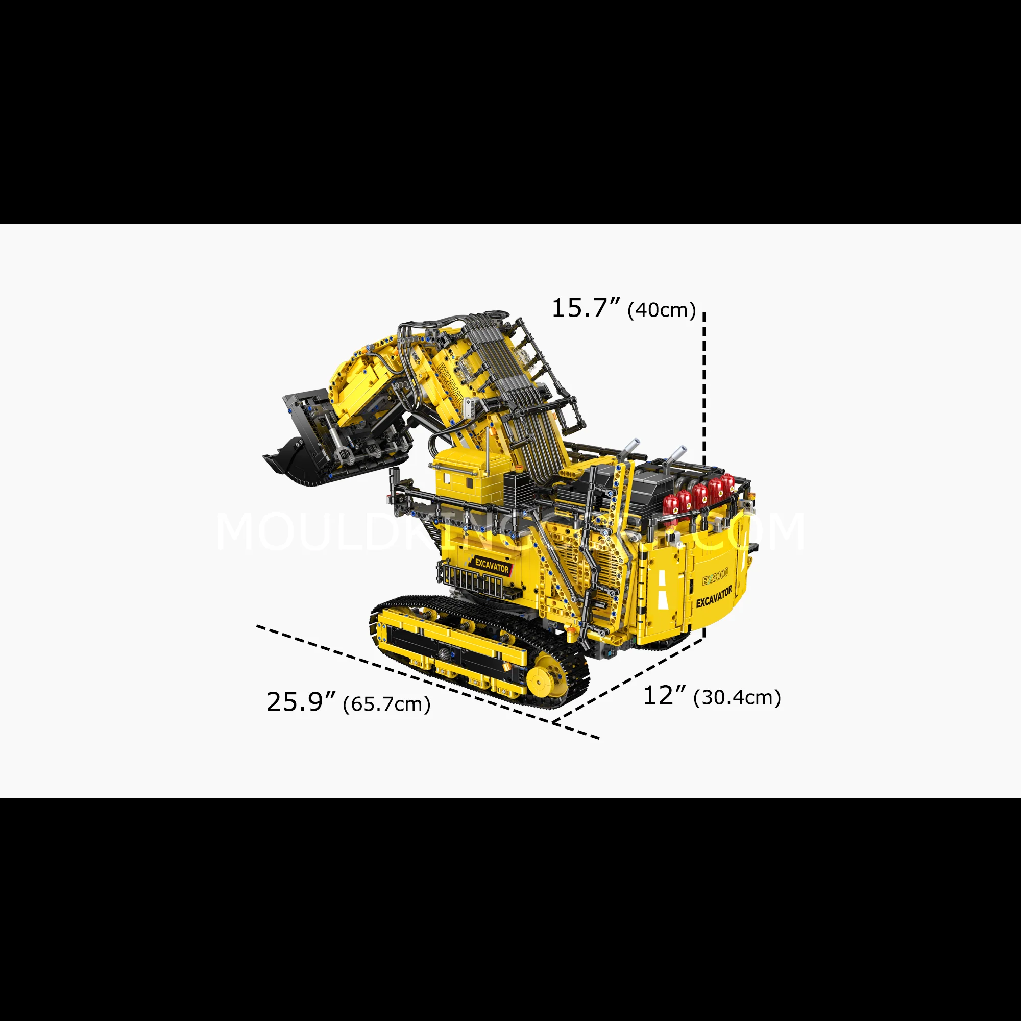 MOULD KING 17070 Liebherr R 9800 Mining Excavator Building Sets | 4,767 PCS - Image 6