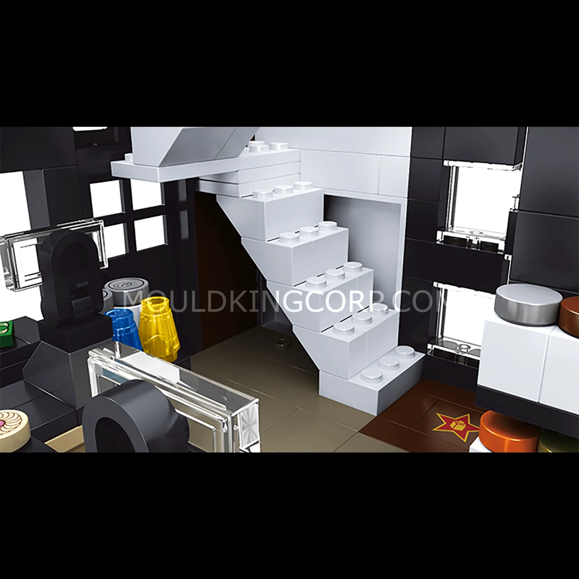 Mould King 16036 Modern Coffee Shop MOC Building Set | 2,728 PCS - Image 4