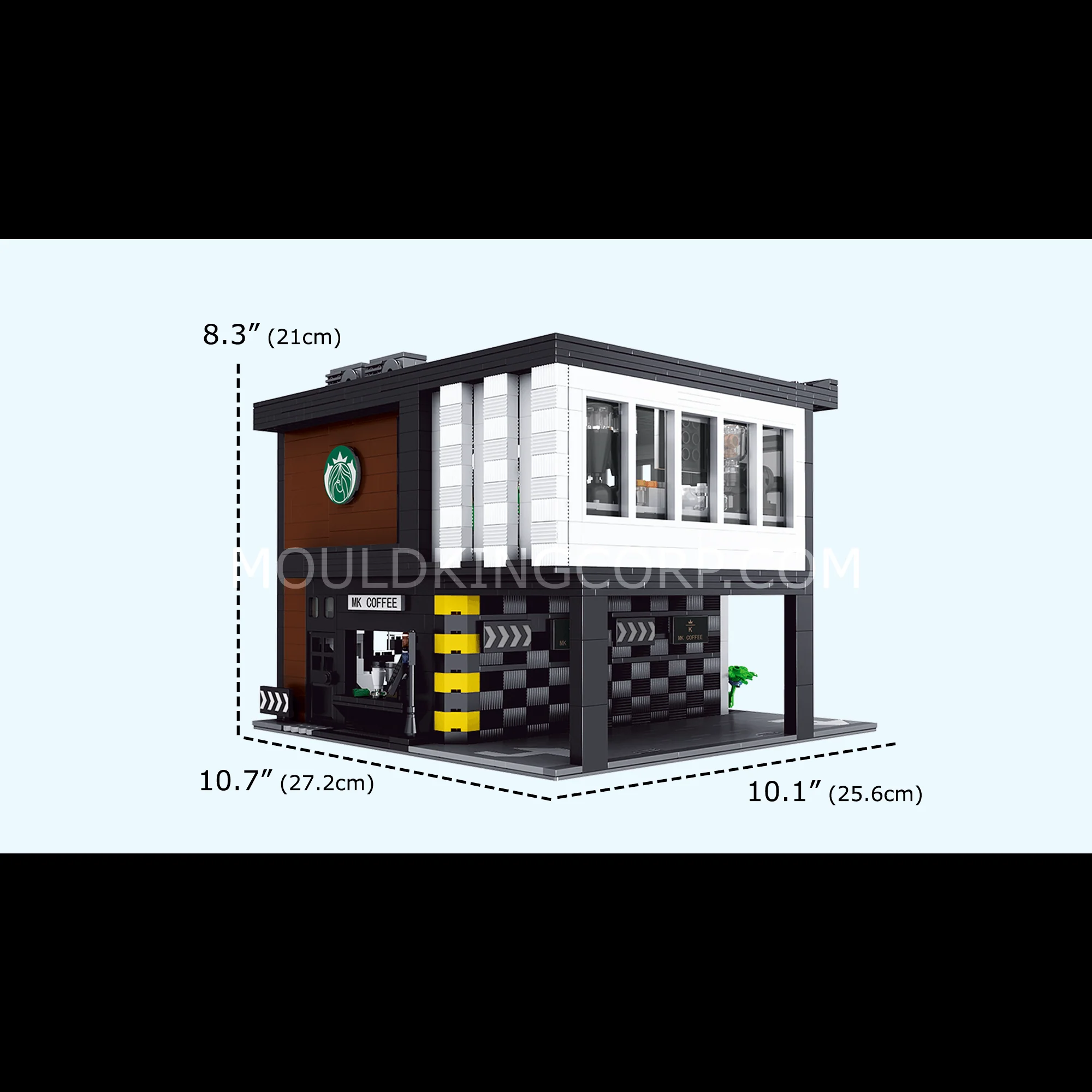 Mould King 16036 Modern Coffee Shop MOC Building Set | 2,728 PCS - Image 6