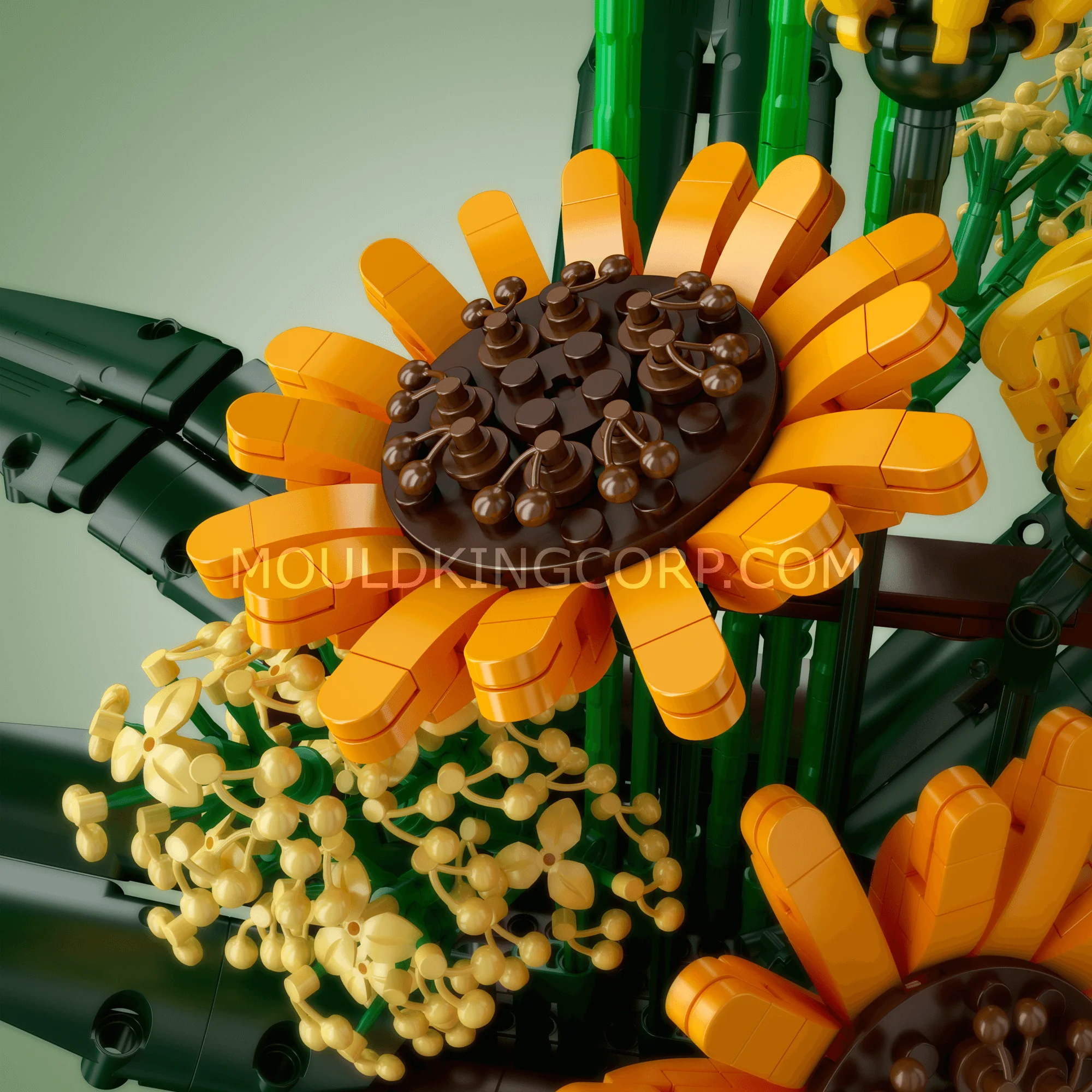 Mould King 10024 Birds of Paradise Flower Bouquet Building Set | 1,608 PCS - Image 2