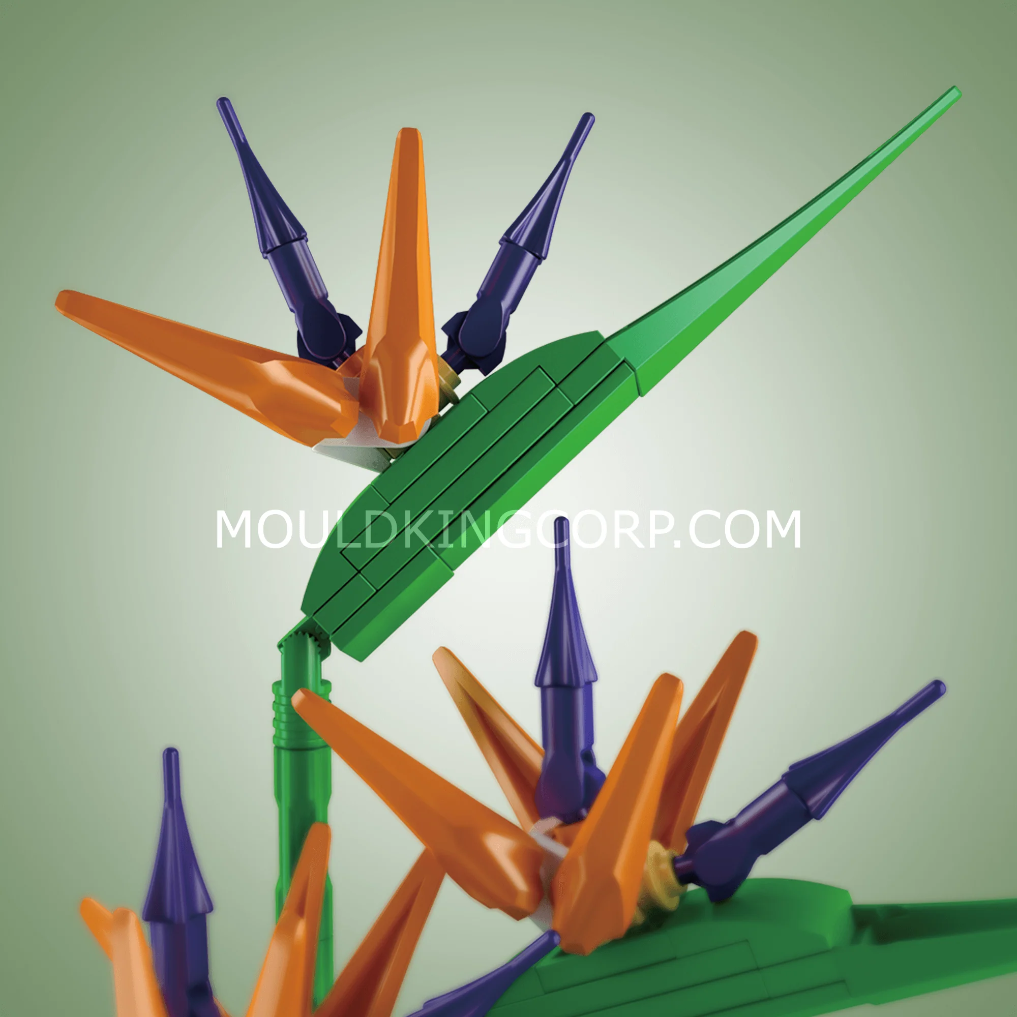 Mould King 10024 Birds of Paradise Flower Bouquet Building Set | 1,608 PCS - Image 4