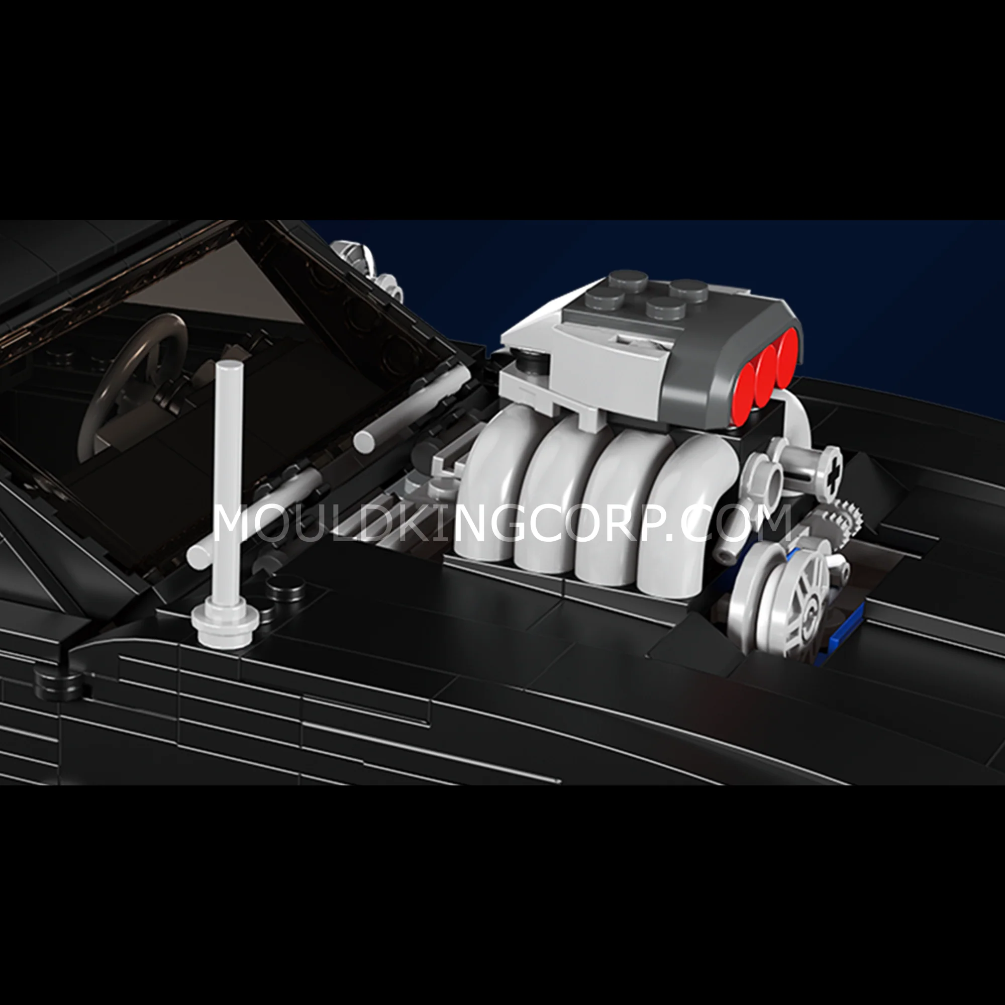 Mould King 10028 Charger American Muscle Car Building Kit | 1,439 PCS - Image 3