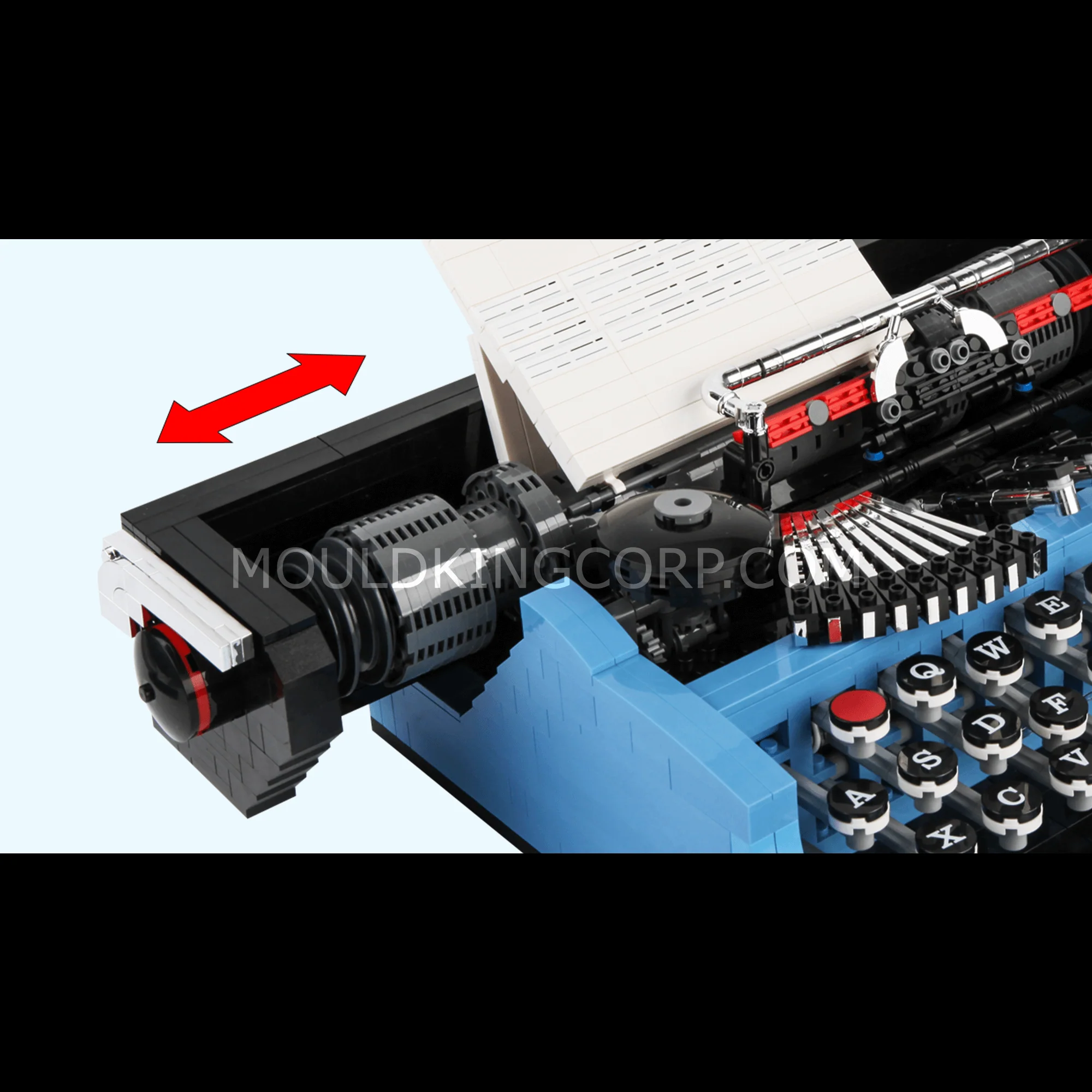 MOULD KING 10032 Retro Typewriter Building Toy Set | 2,139 PCS - Image 2