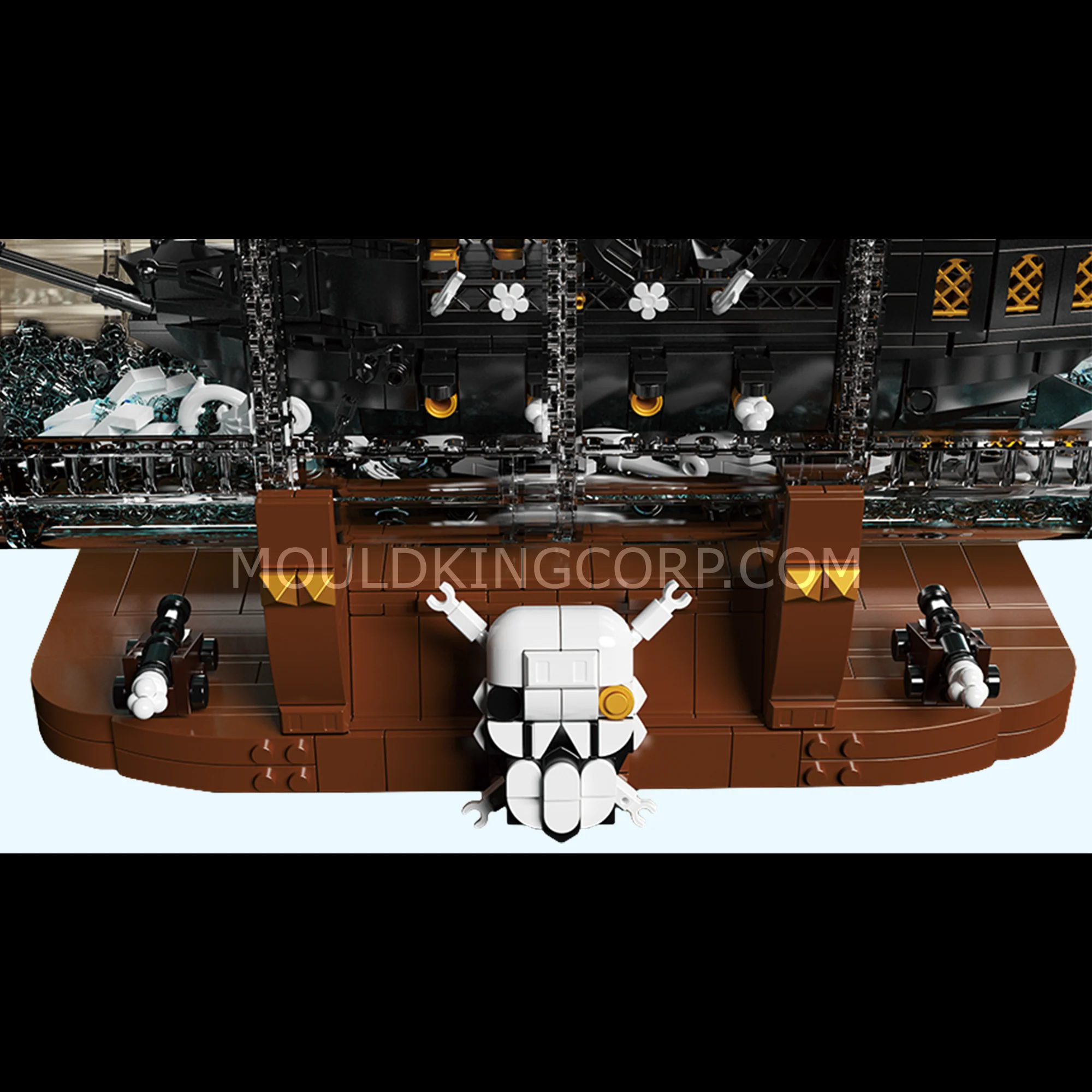 Mould King 10065 Black Pirates Ship-In-a-Bottle Building Set | 2,206 PCS - Image 5