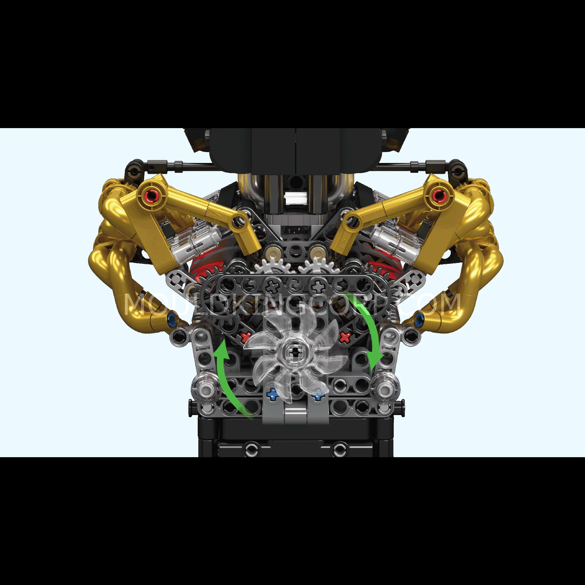 Mould King 10224 Motorized Valkyrie V12 Engine Model Set | 974 Pcs - Image 2