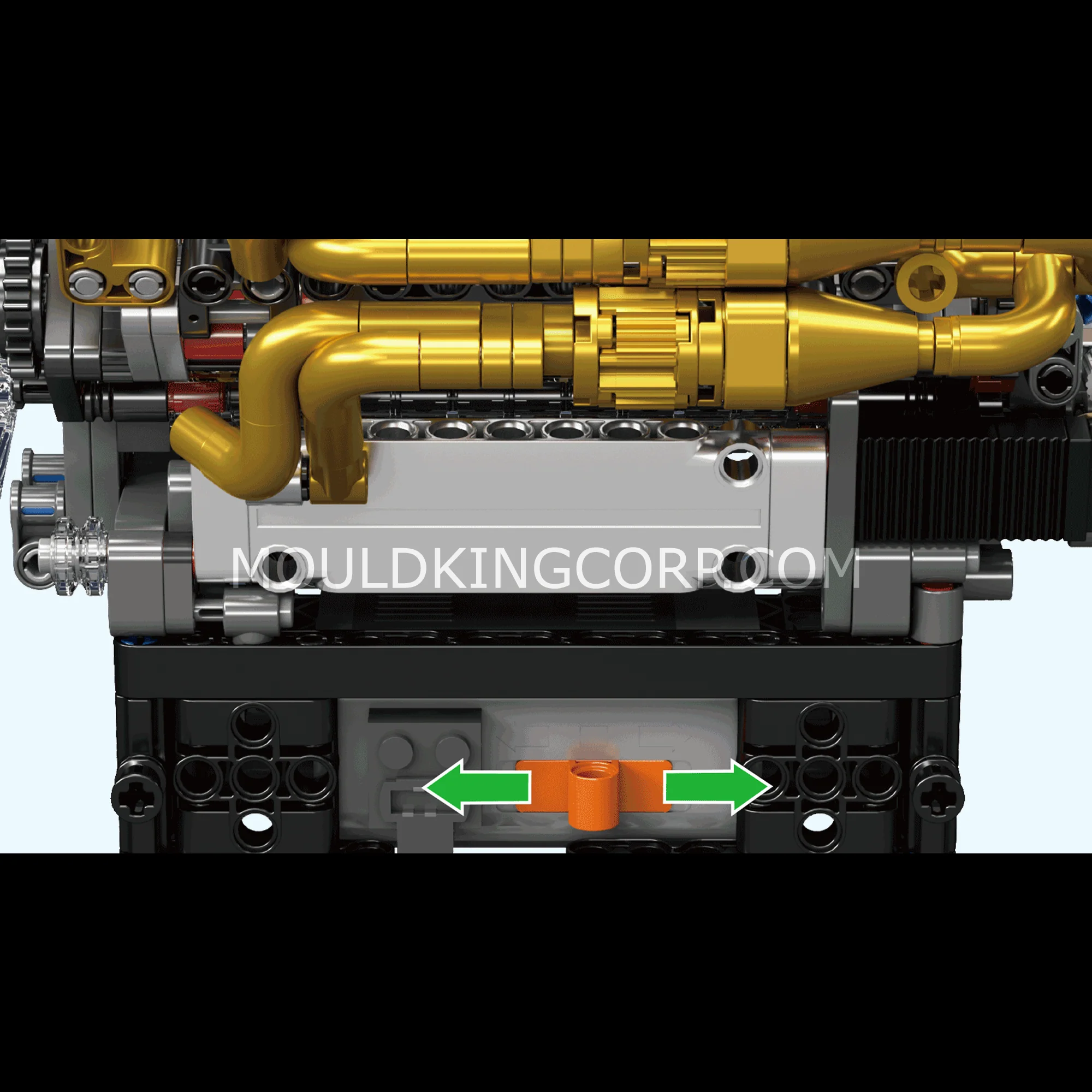 Mould King 10224 Motorized Valkyrie V12 Engine Model Set | 974 Pcs - Image 3