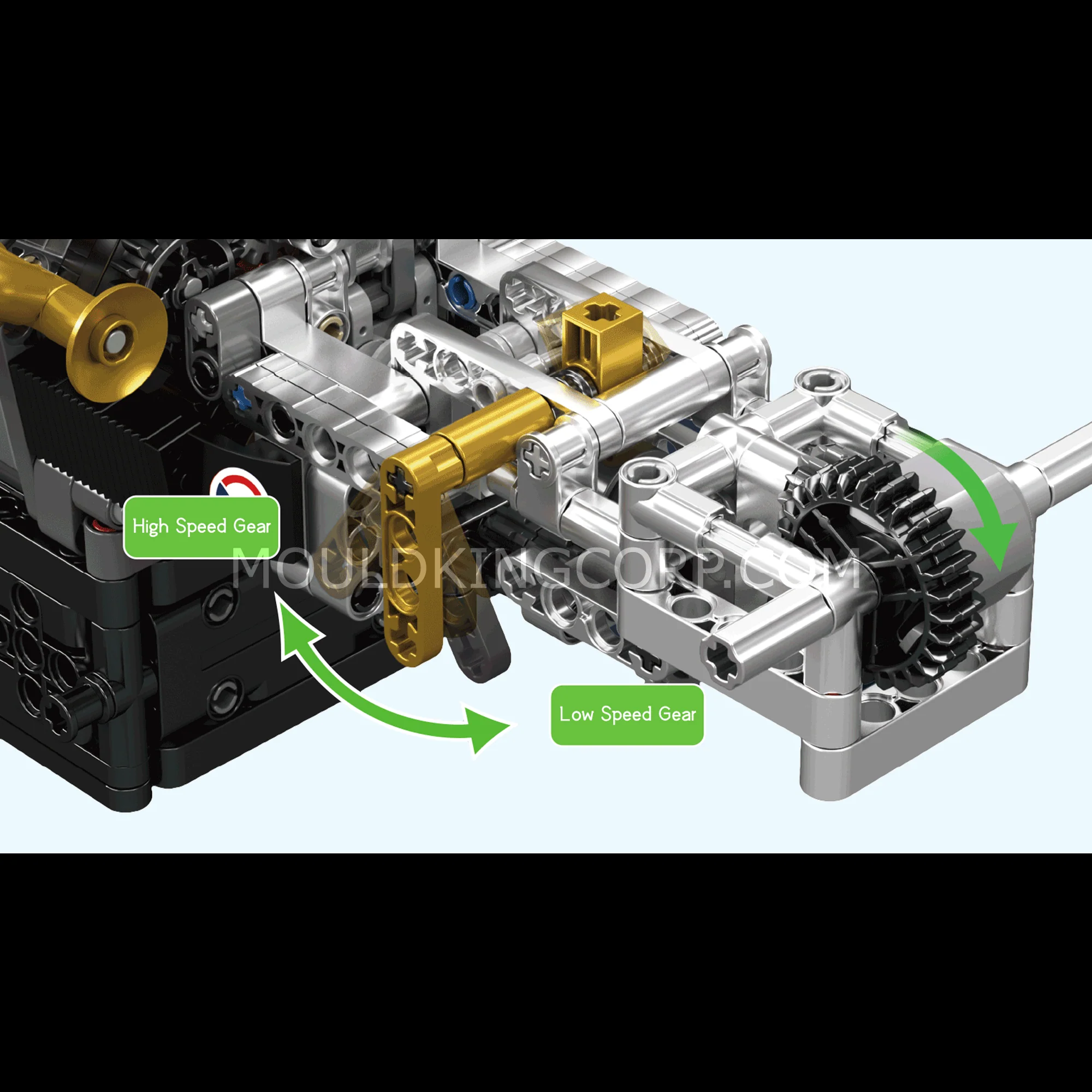 Mould King 10224 Motorized Valkyrie V12 Engine Model Set | 974 Pcs - Image 4