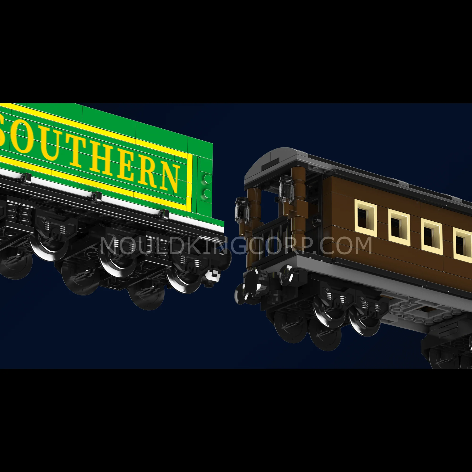 Mould King 12024 4-4-0 Steam Locomotives Building Set | 1,212 PCS - Image 3