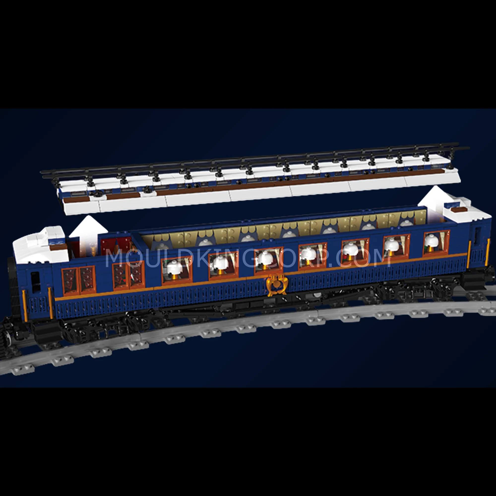 Mould King 12025 Orient Express SNCF 231 Steam Locomotives Building Set | 3,898 PCS - Image 4