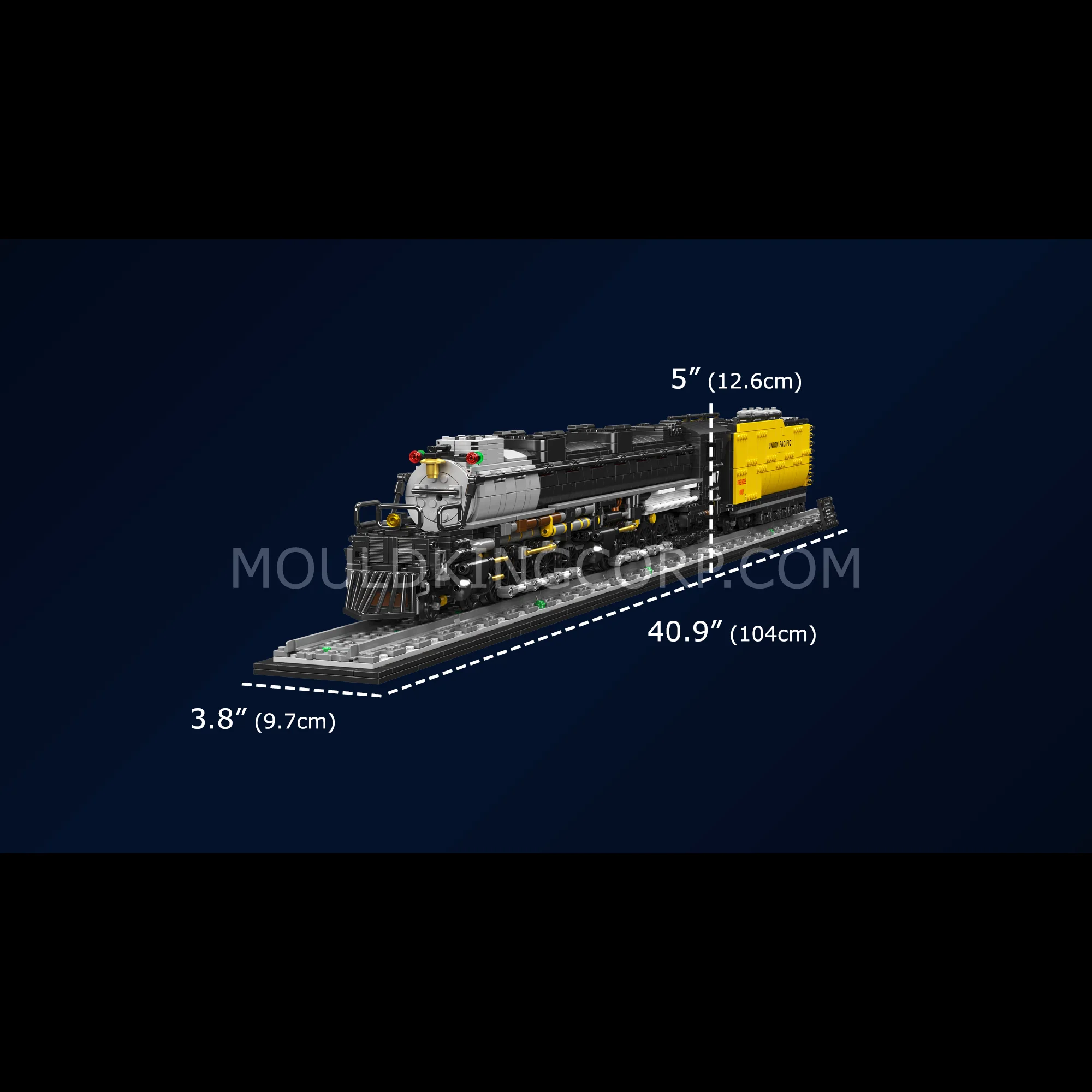 Mould King 12049 Big Boy 4-8-8-4 Steam Locomotive Building Set | 3,040 Pcs - Image 6