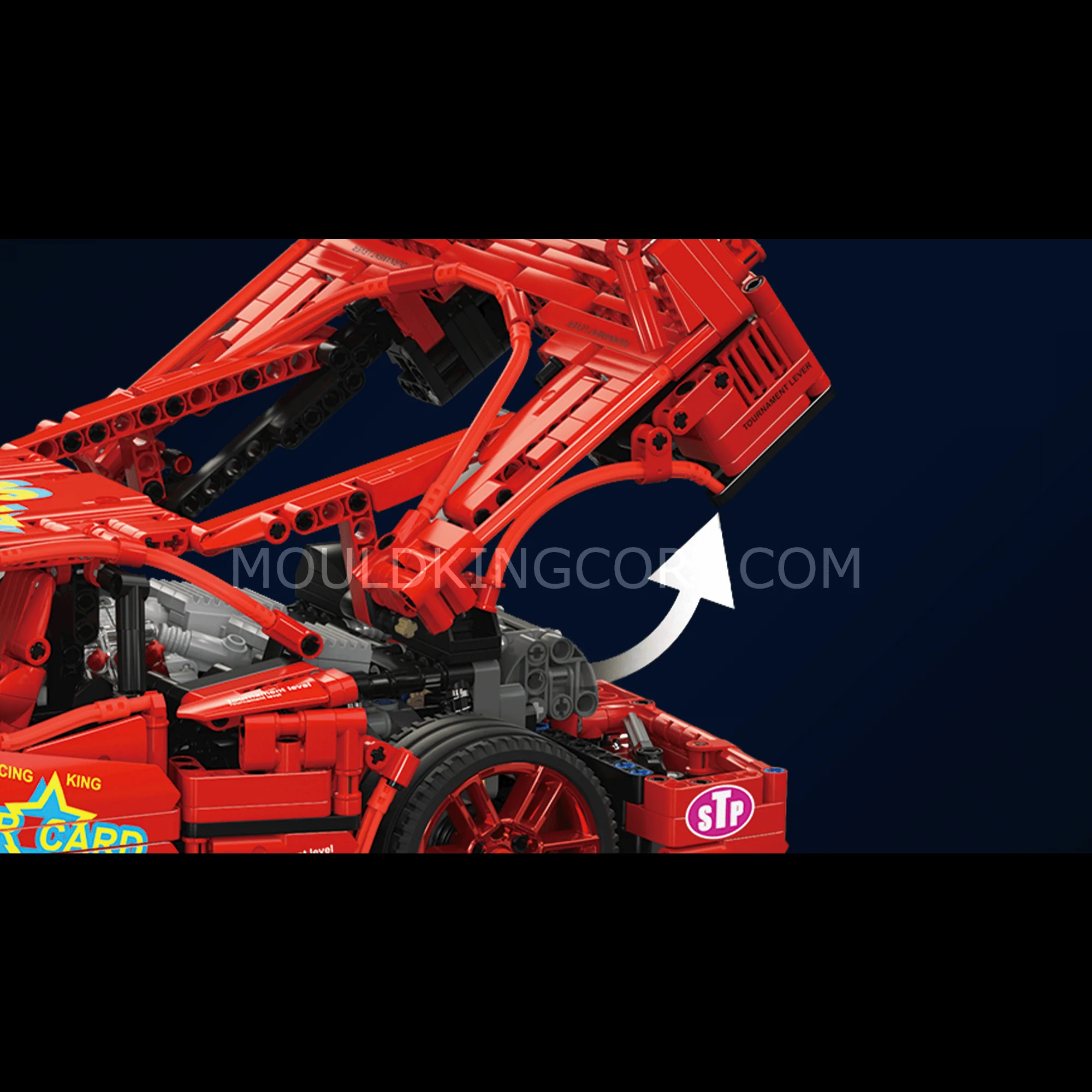 Mould King 13095 F40 Limited Edition Race Car Remote Controlled Building Kit | 2,688 PCS - Image 5