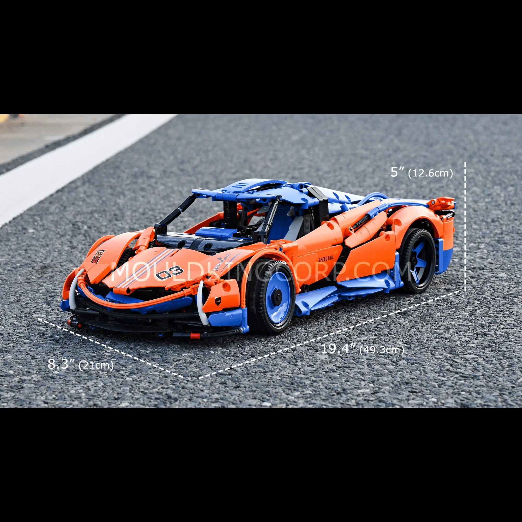 Mould King 13098 Speedtail Sports Car Remote Controlled Building Kit | 1,883 PCS - Image 6