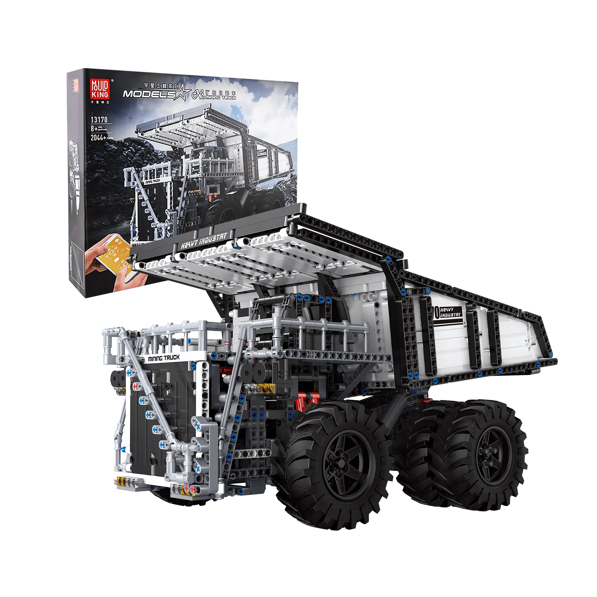 MOULD KING 13170 RC Mining Dump Truck Building Set | 2,044 PCS