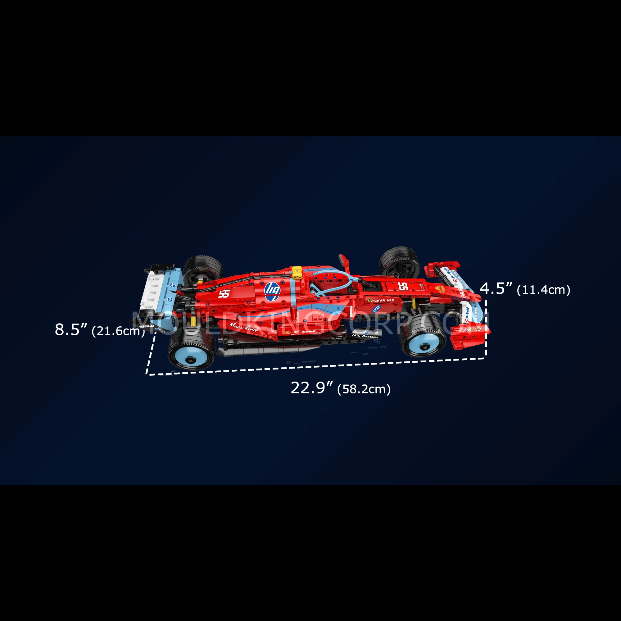 Mould King 13209 SF-24 Racing Car Model Building Set | 1,401 Pcs - Image 6