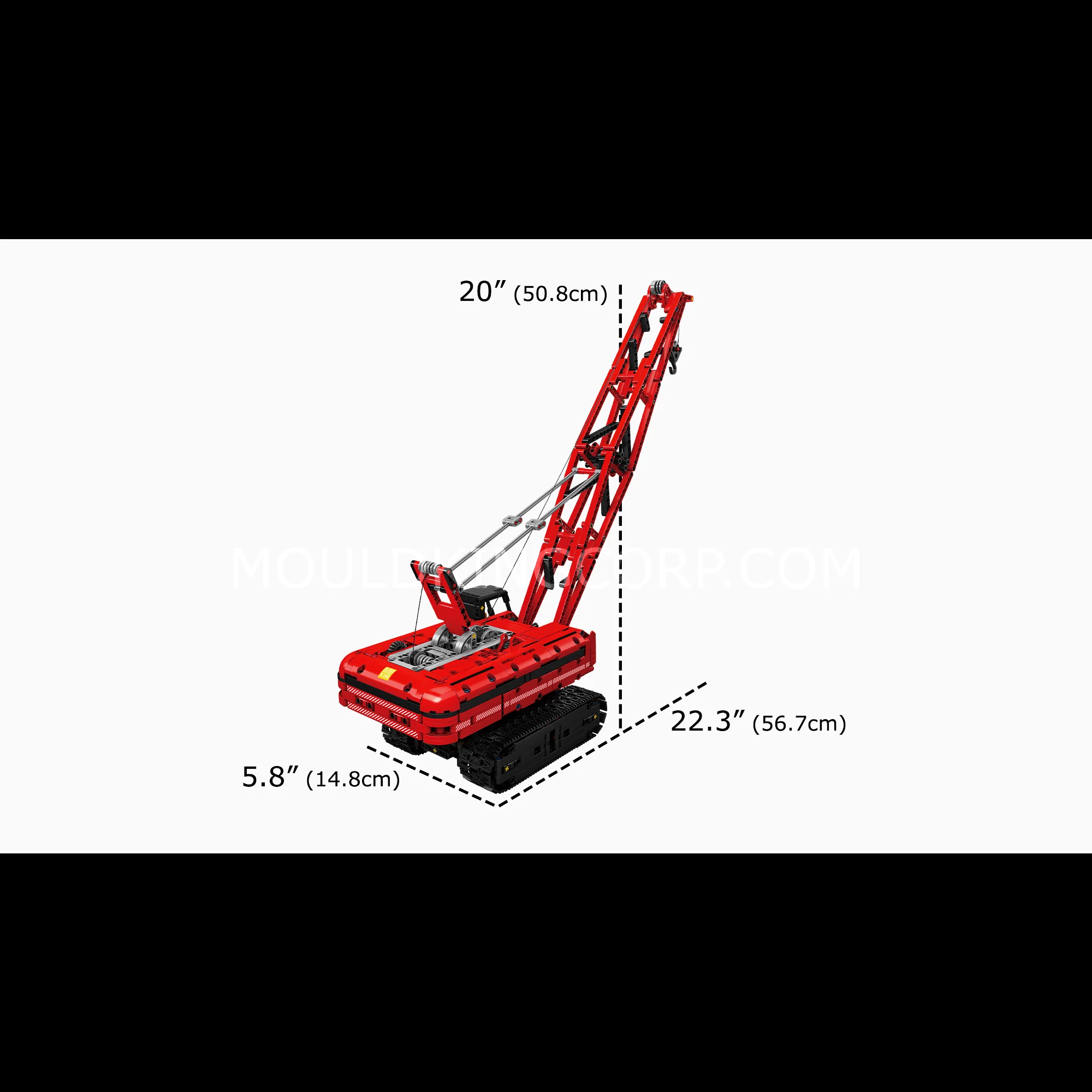 Mould King 15069/15070 Crawler Crane Remote Controlled Building Set | 1,292 PCS - Image 12