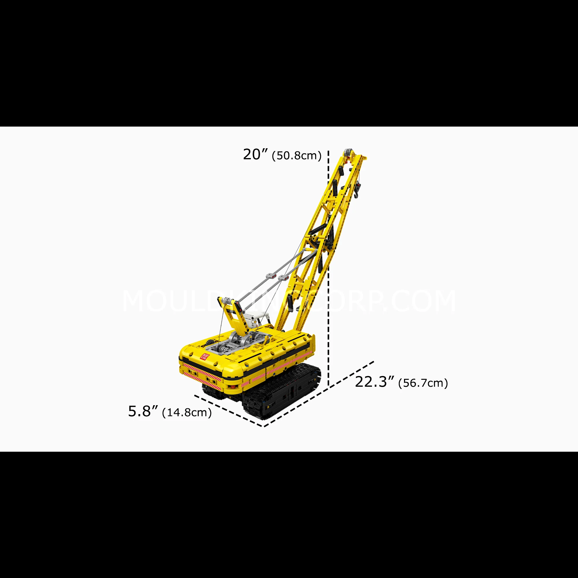 Mould King 15069/15070 Crawler Crane Remote Controlled Building Set | 1,292 PCS - Image 6