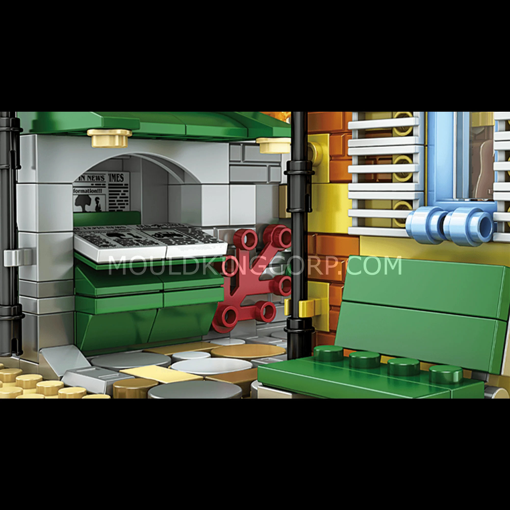 MOULD KING 16008 Coffee House Building Set | 3,103 PCS - Image 4
