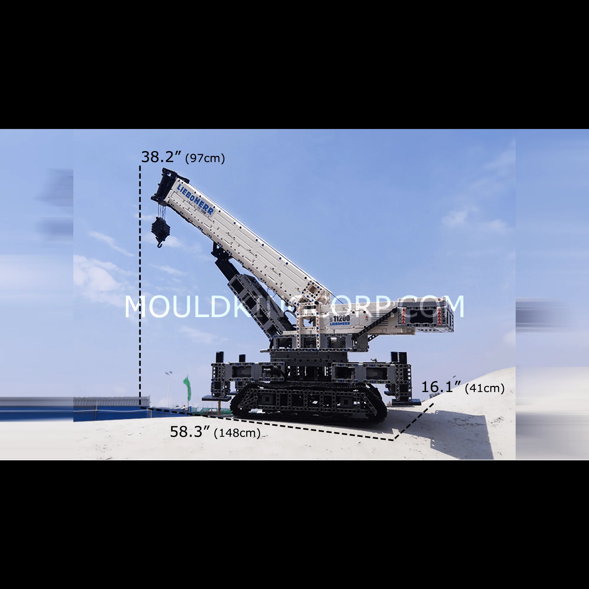MOULD KING 17002 Crawler Crane 11200 Building Set | 4000 PCS - Image 6