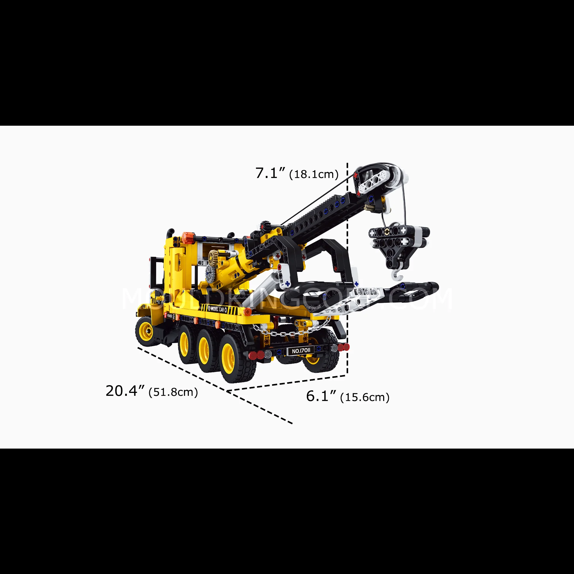 MOULD KING 17011 Road Trailer Building Block Set | 1,277 PCS - Image 6