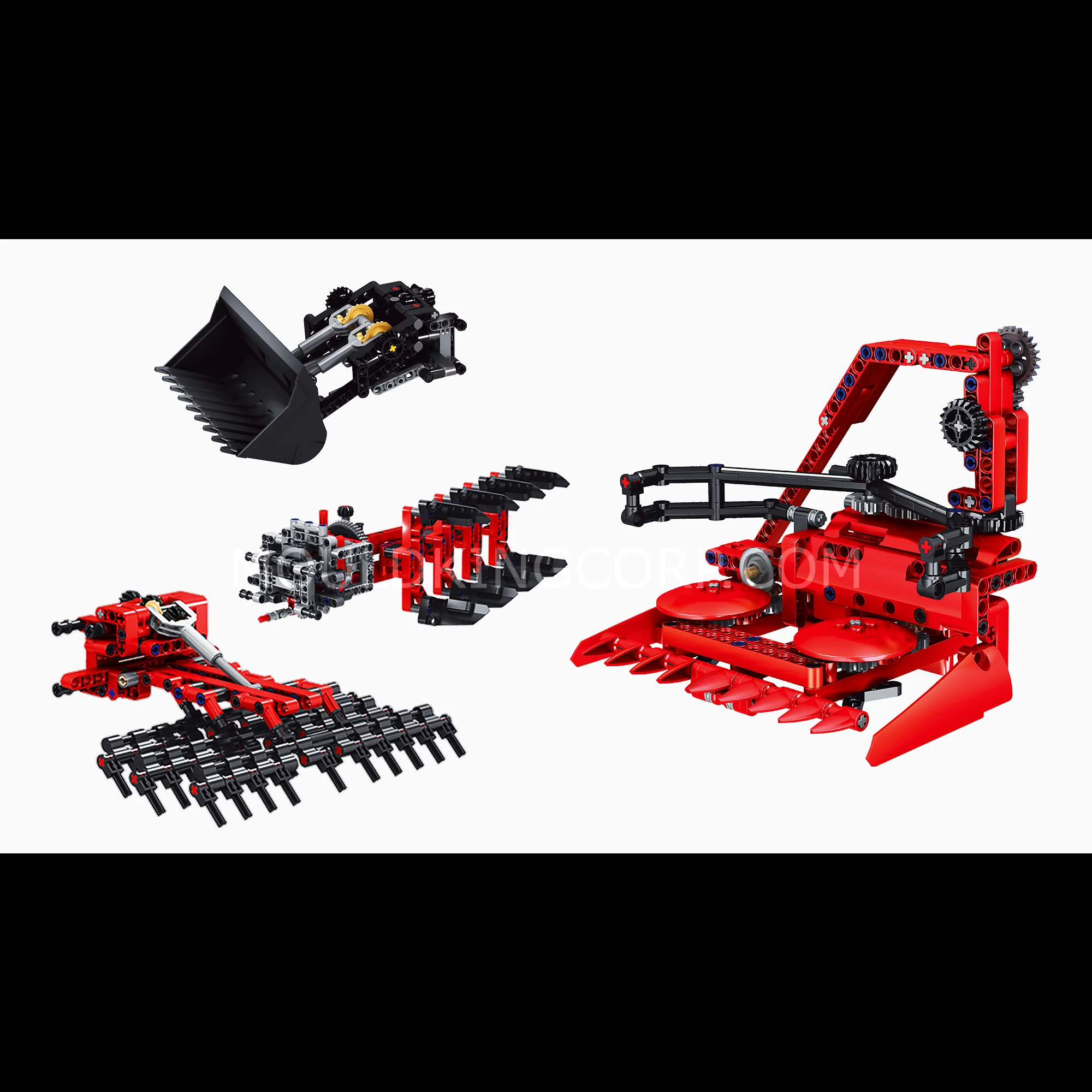 MOULD KING 17019 Farm Tractor Remote Controlled Building Set | 2,596 PCS - Image 6