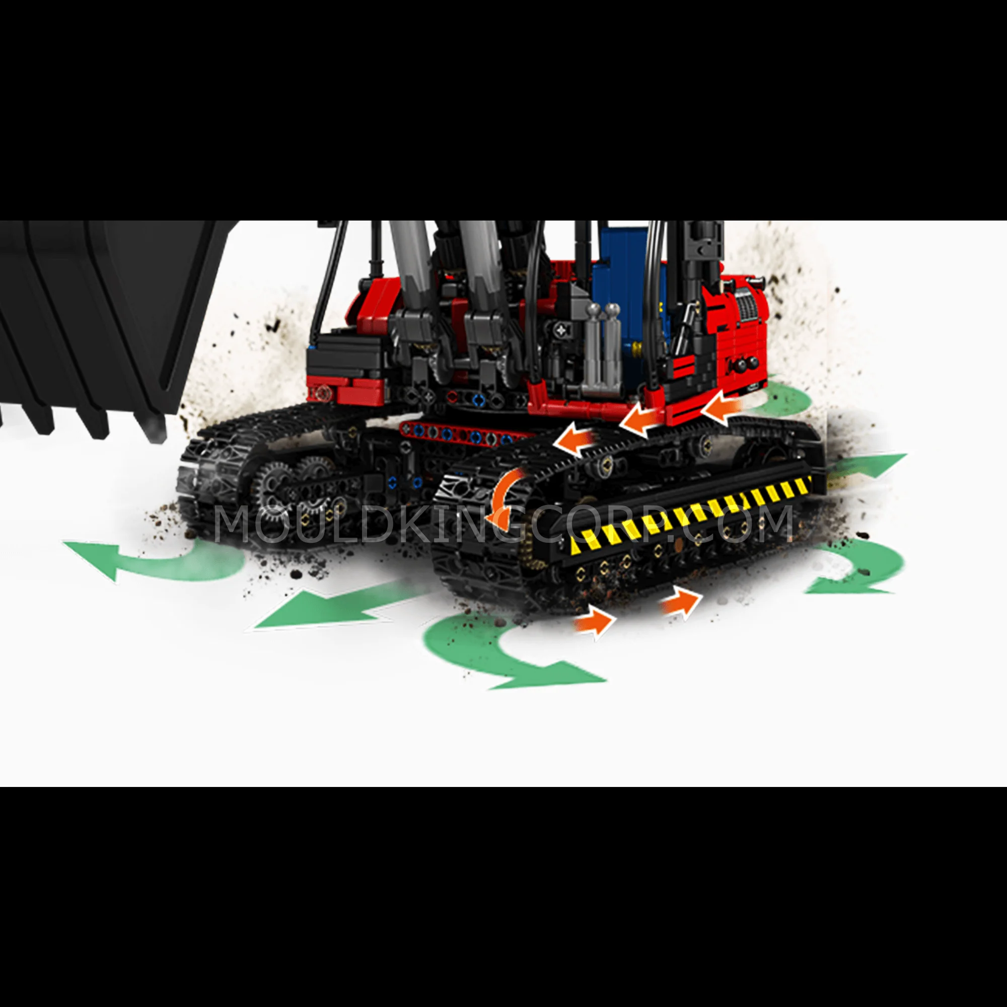MOULD KING 17032/17033 Mechanical Digger Building Model Set | 1,828 PCS - Image 10