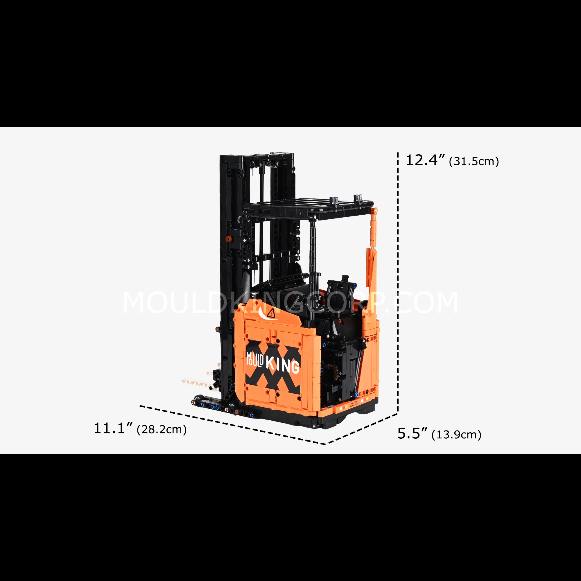 Mould King 17040 Shelf Forklift Model Building Set | 1,506 PCS - Image 6