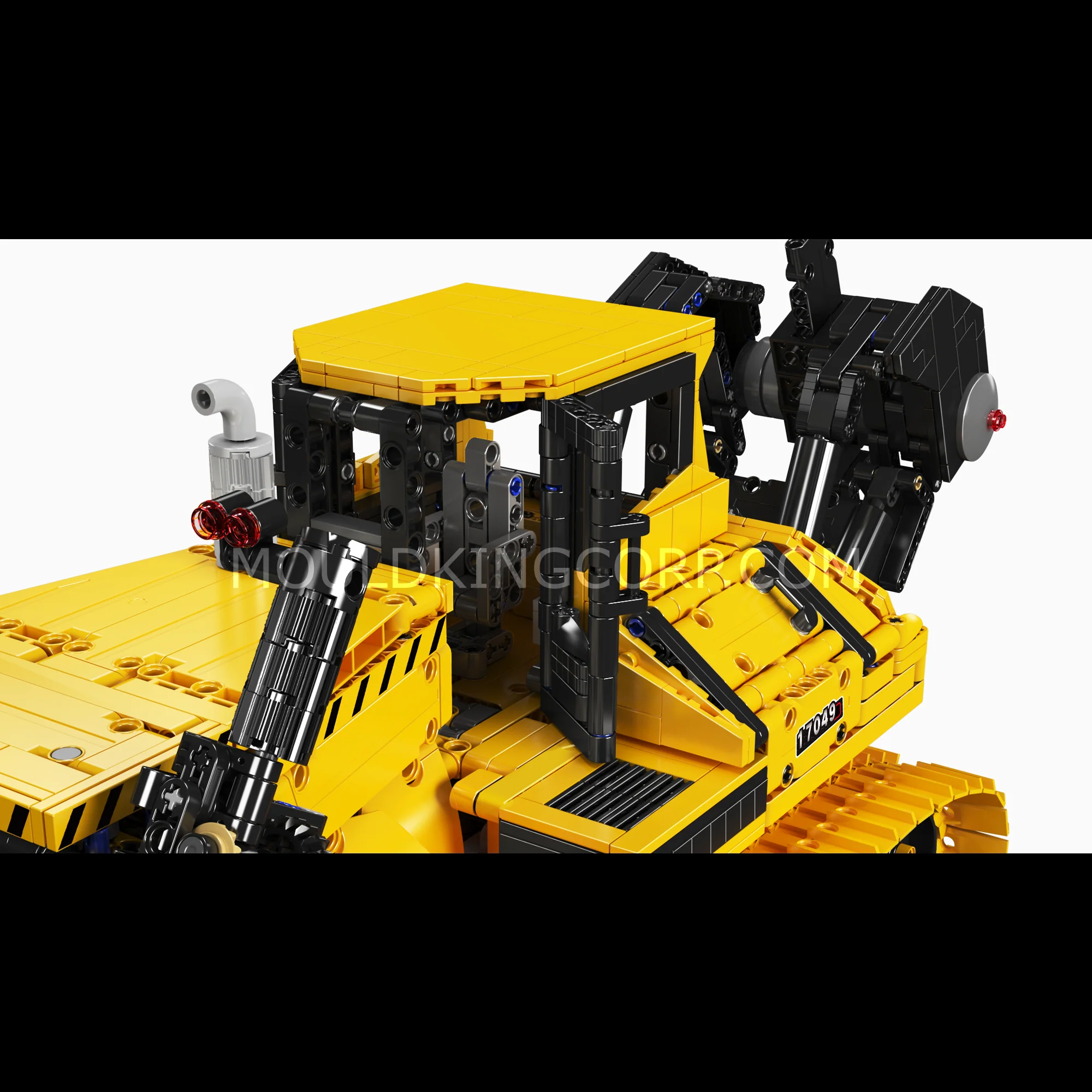 MOULD KING 17049 Liebherr PR766 Remote Controlled Bulldozer Building Set | 3,568 PCS - Image 4