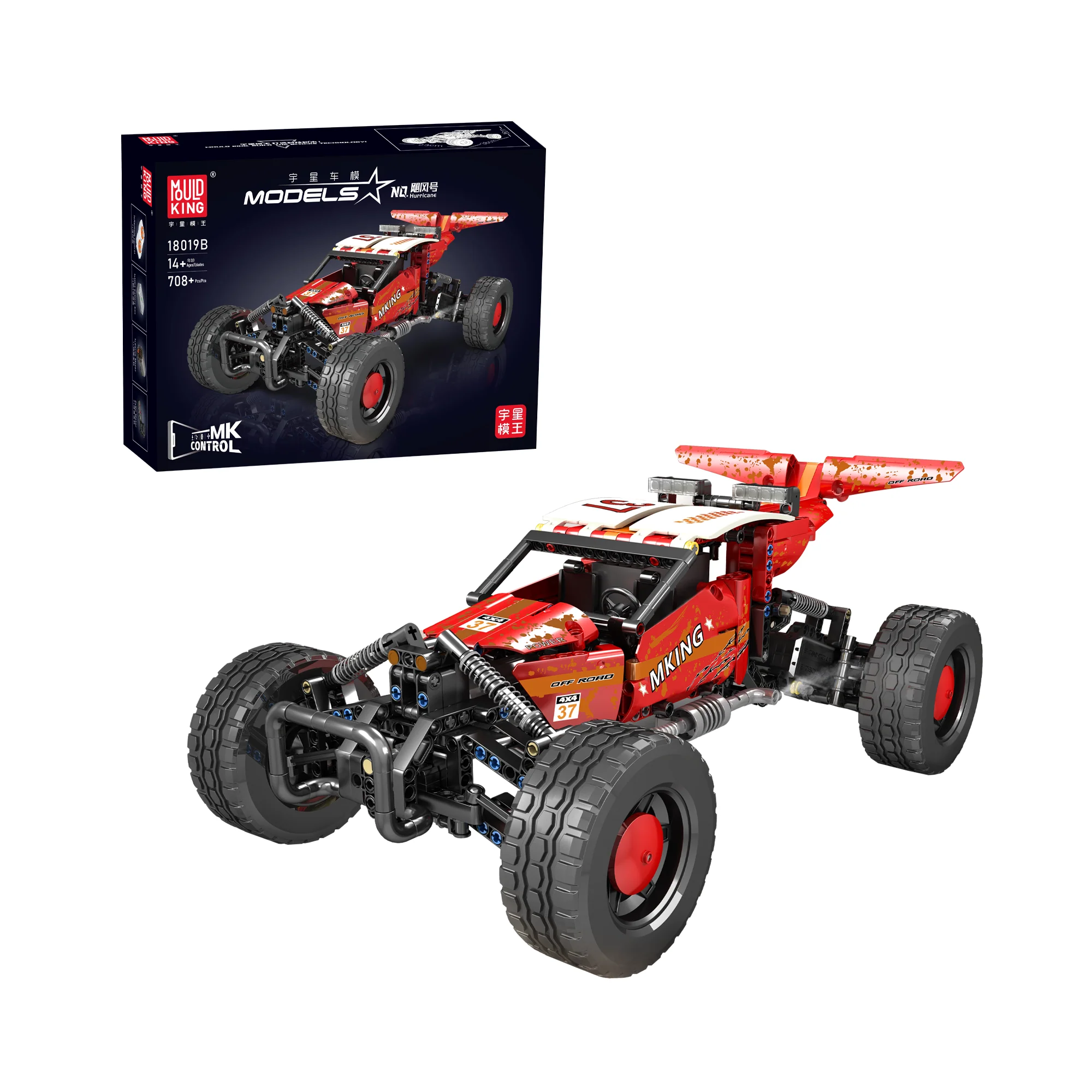 MOULD KING 18019B Hurricane Graffiti Buggy Remote Controlled Building Set | 708 PCS