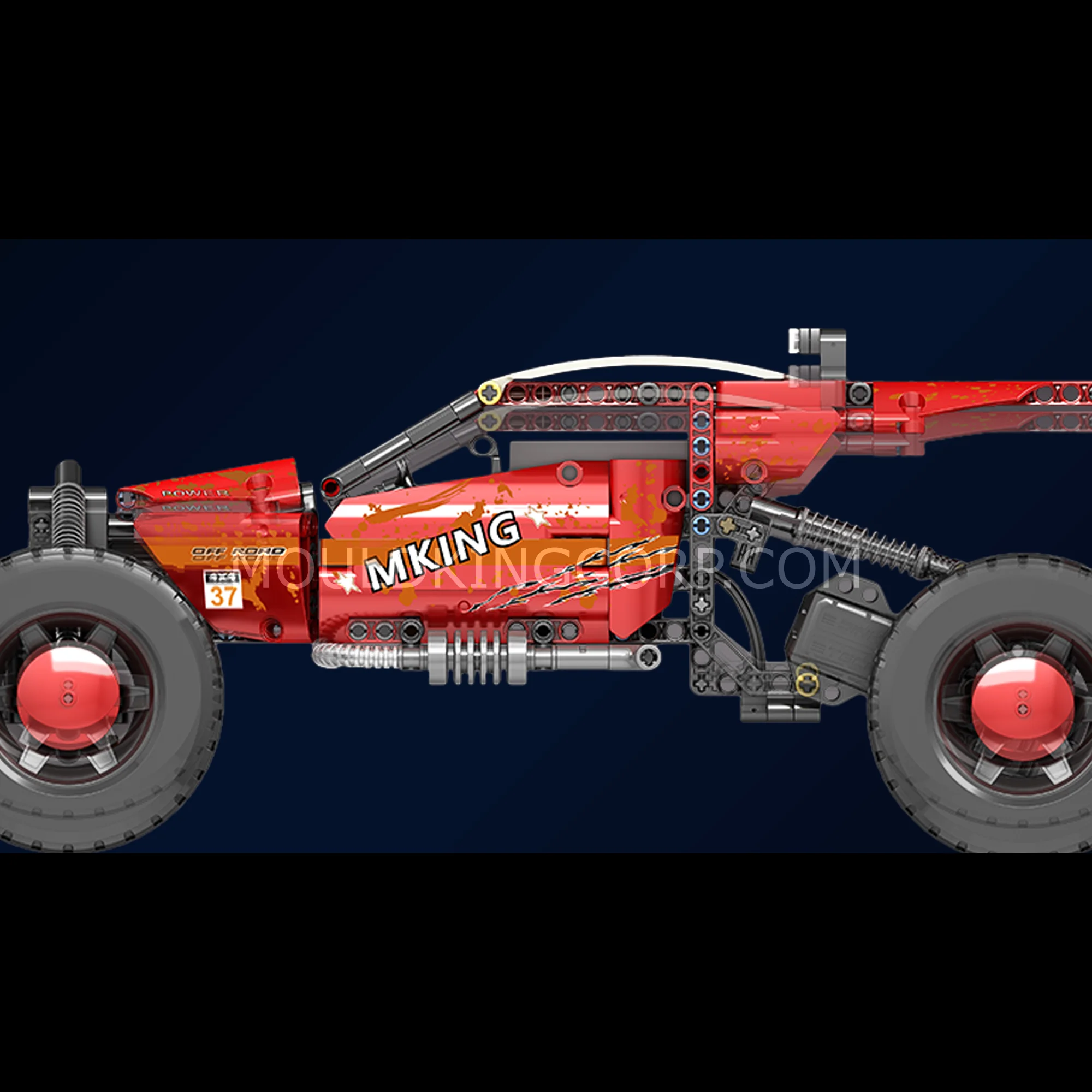 MOULD KING 18019B Hurricane Graffiti Buggy Remote Controlled Building Set | 708 PCS - Image 4