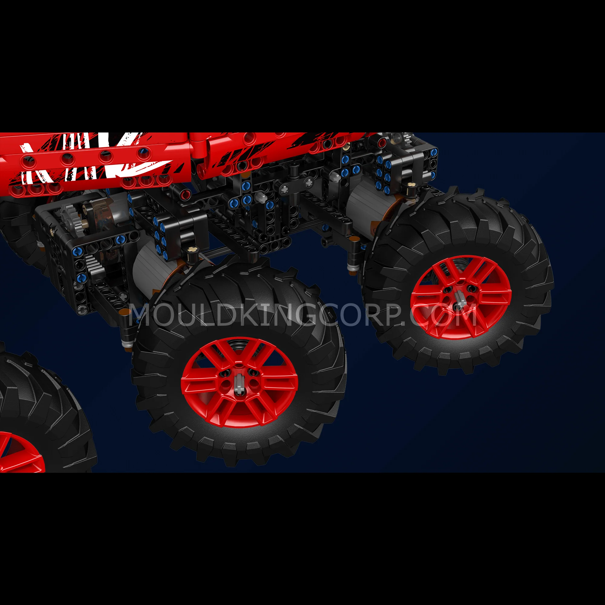 Mould King 18030 Remote Control Red Firefox Climb Car Building Set | 1,962 PCS - Image 2