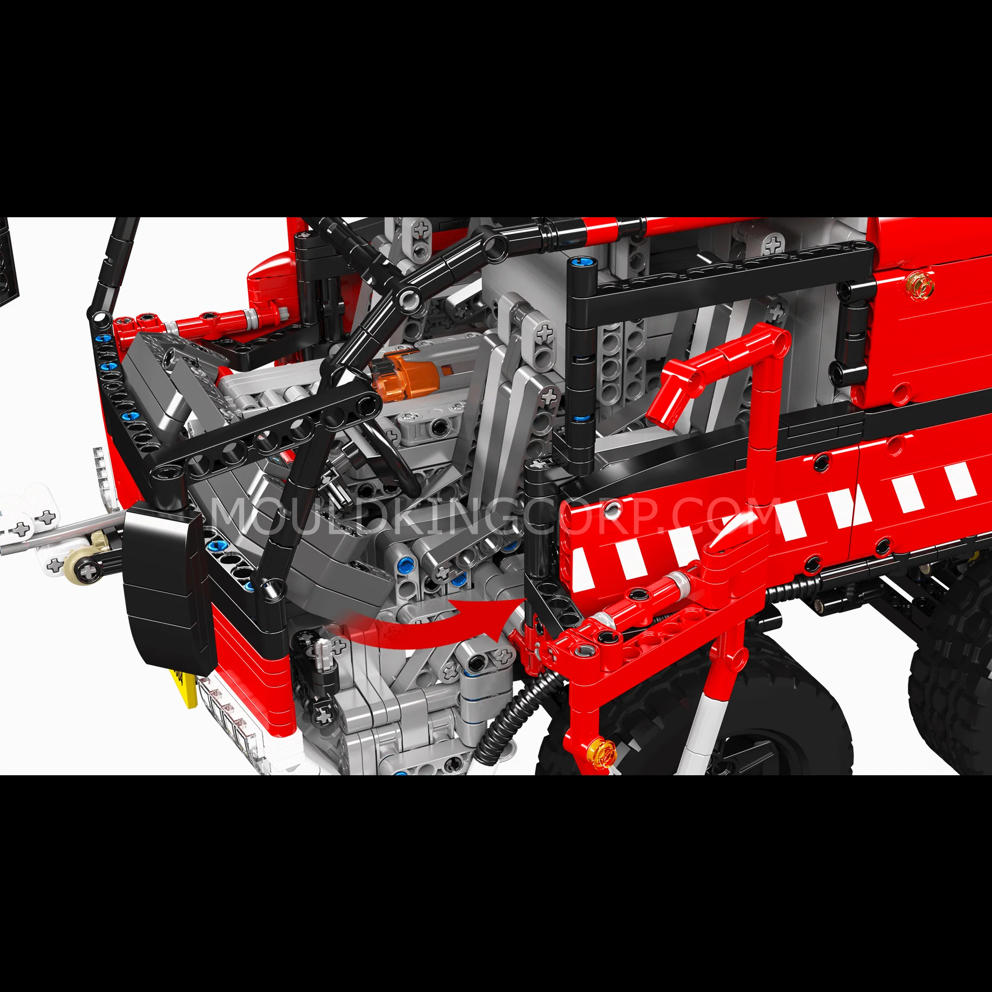 MOULD KING 19004S RC Pneumatic Airport Rescue Vehicle Building Set | 6,653 PCS - Image 2