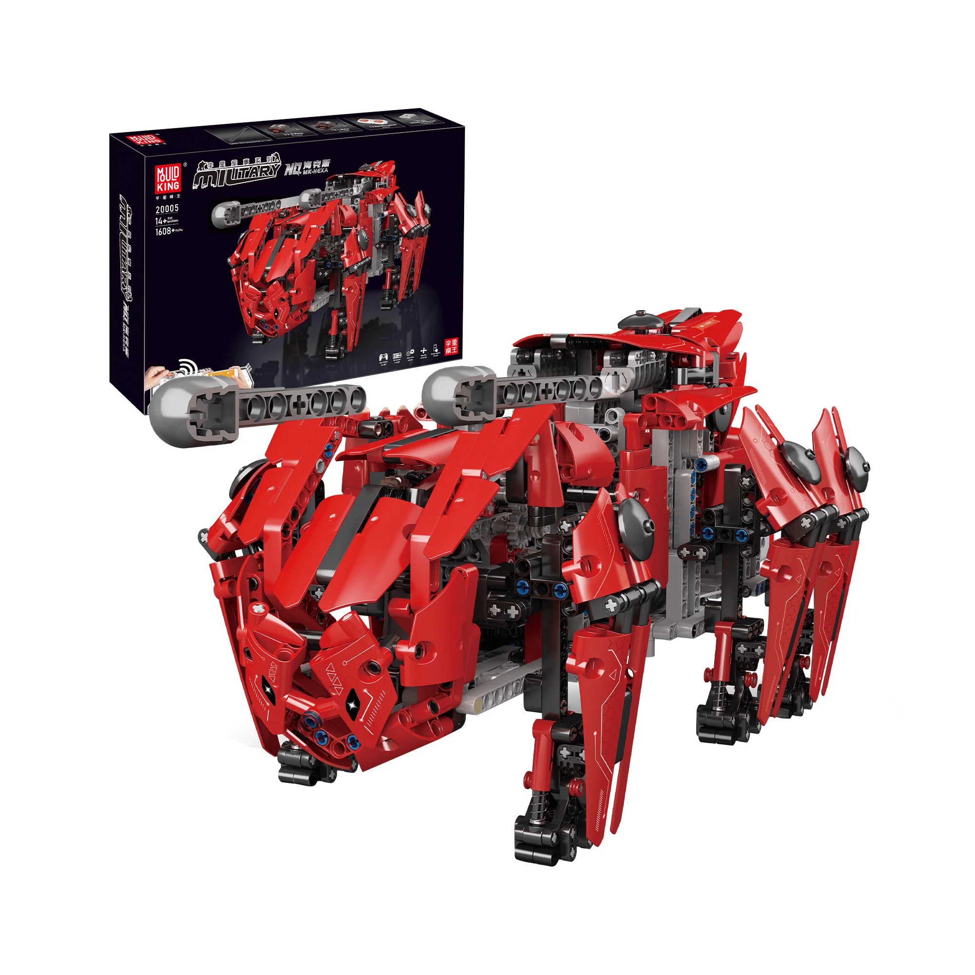 MOULD KING 20005 Remote Controlled Hexapod Building Set | 1,608 PCS