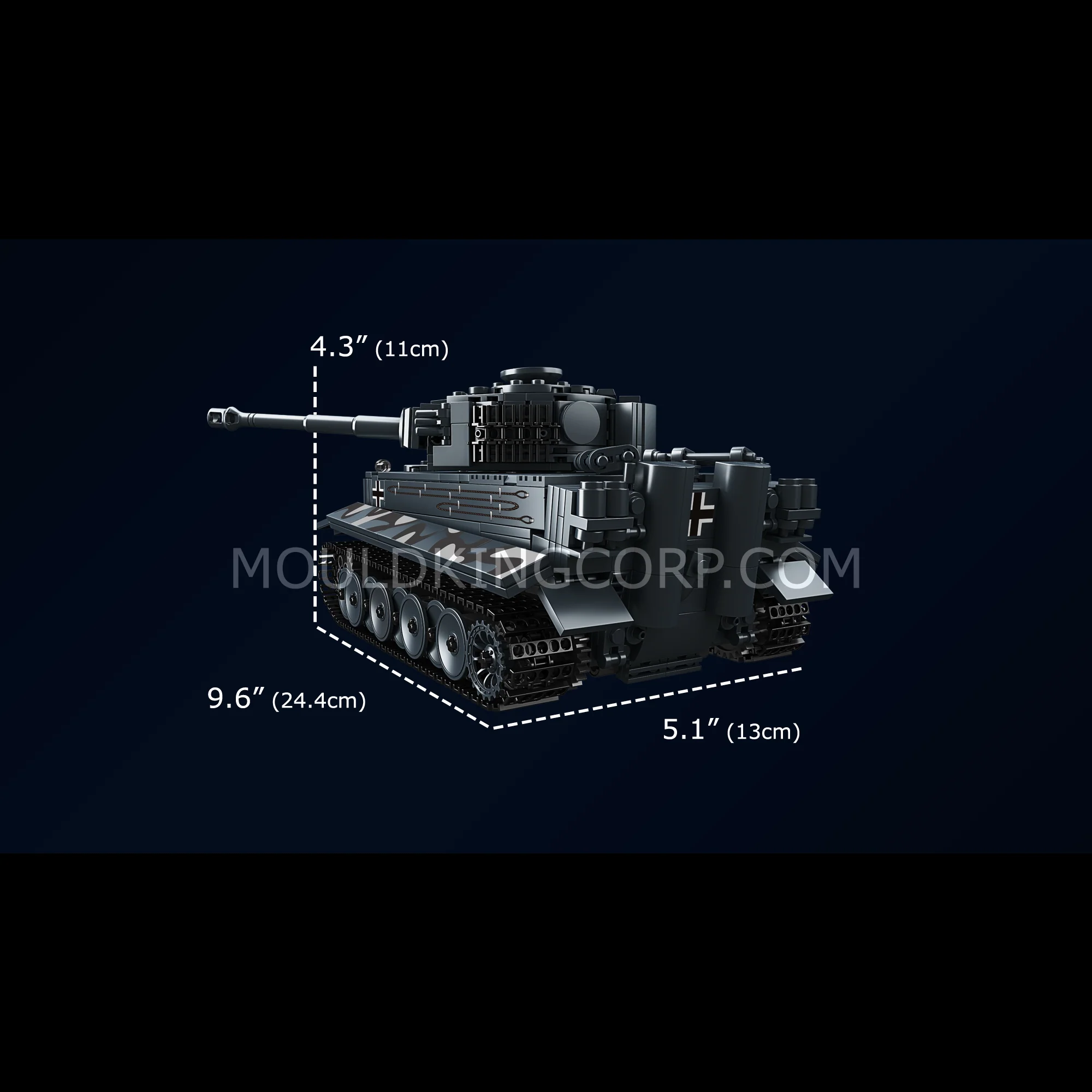 Mould King 20014S Tiger Heavy Tank Model Building Set | 850 PCS - Image 6