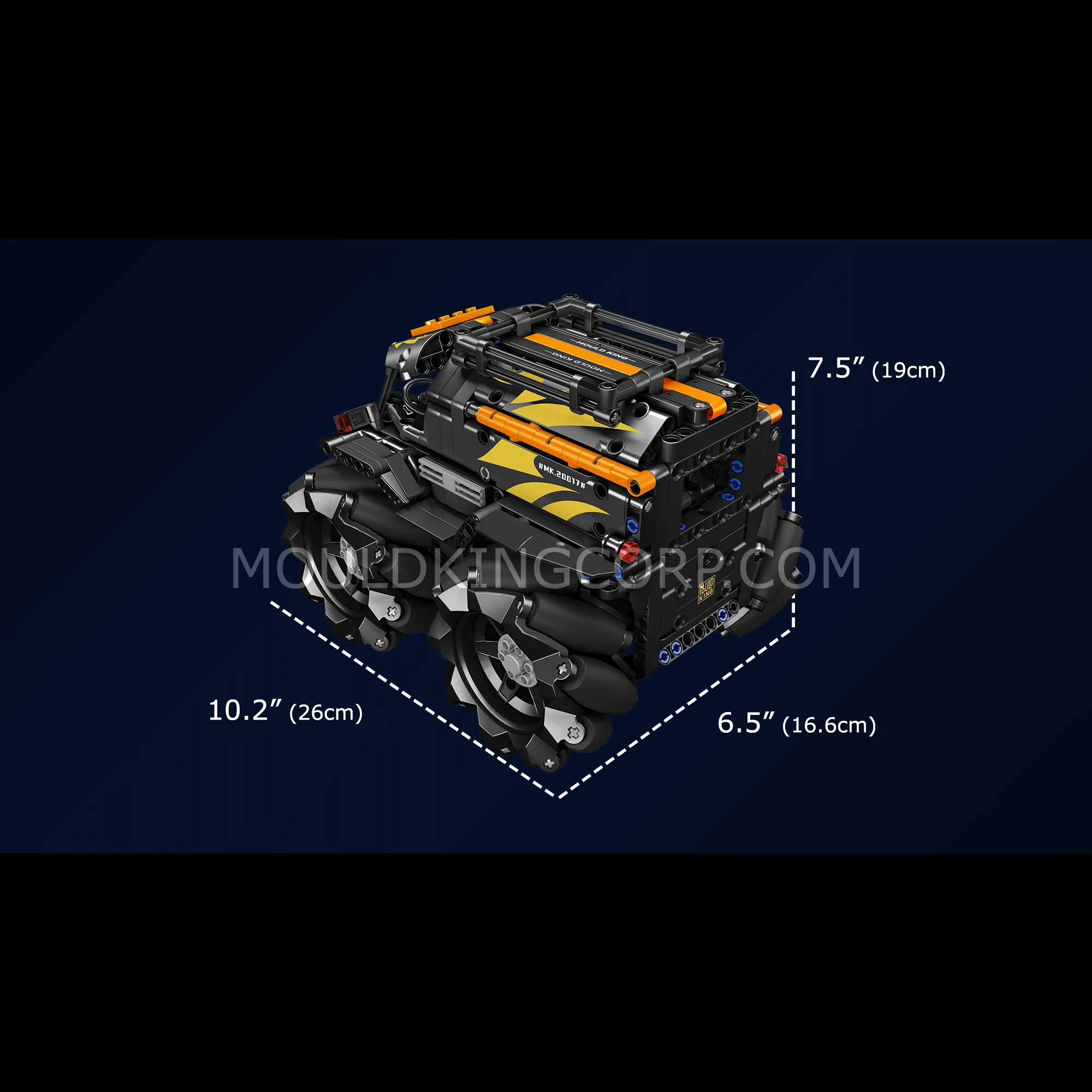 Mould King 20016 Mecanum ATV Remote Controlled Building Set | 617 PCS - Image 12