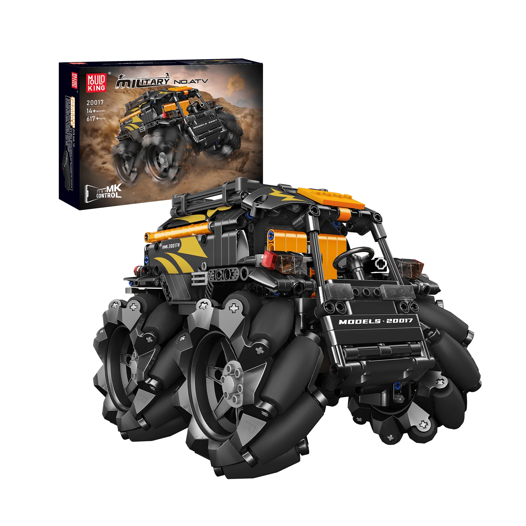 Mould King 20016 Mecanum ATV Remote Controlled Building Set | 617 PCS - Image 7