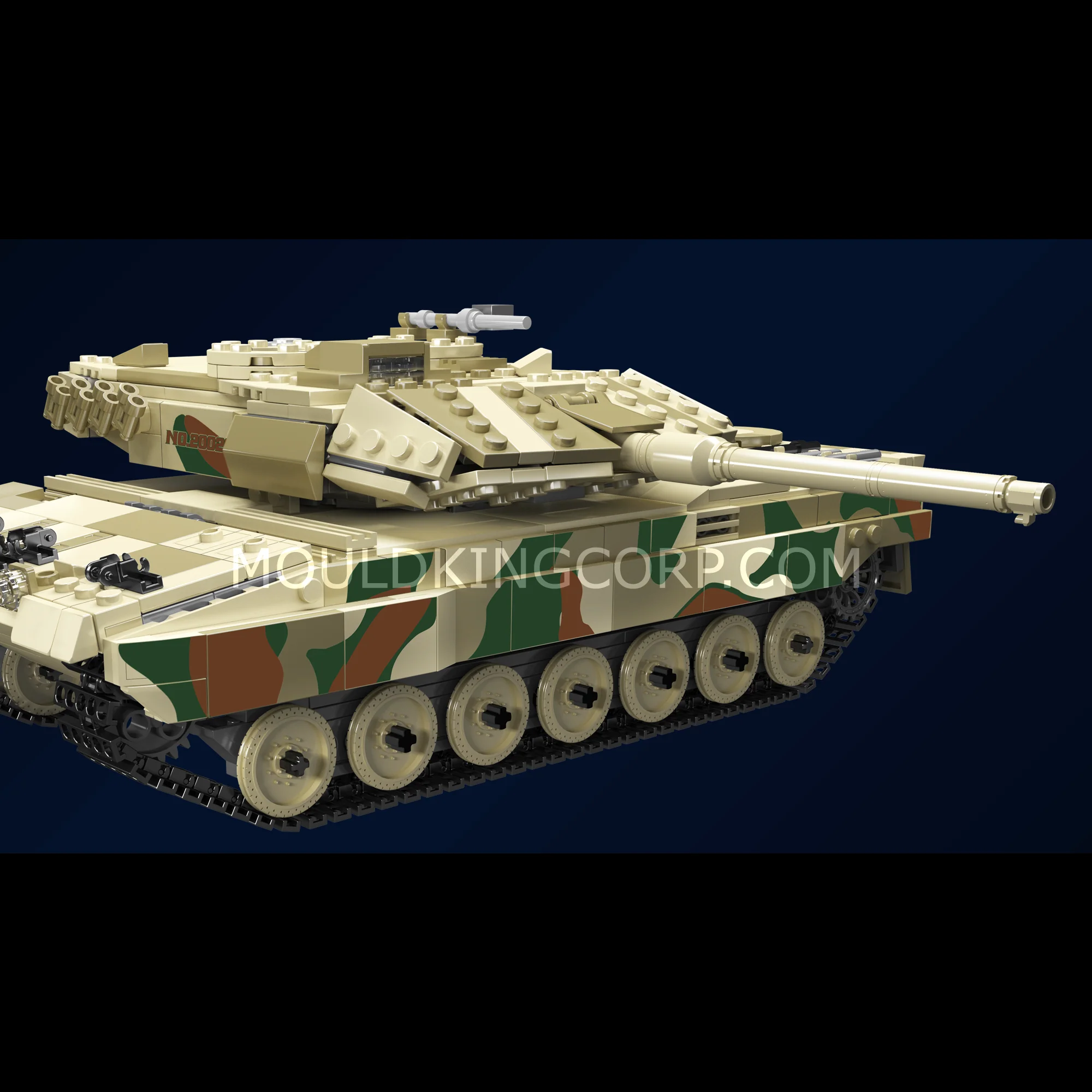 Mould King 20020S Remote Controlled LEOPARD 2 Tank Building Set | 1,100 Pcs - Image 2