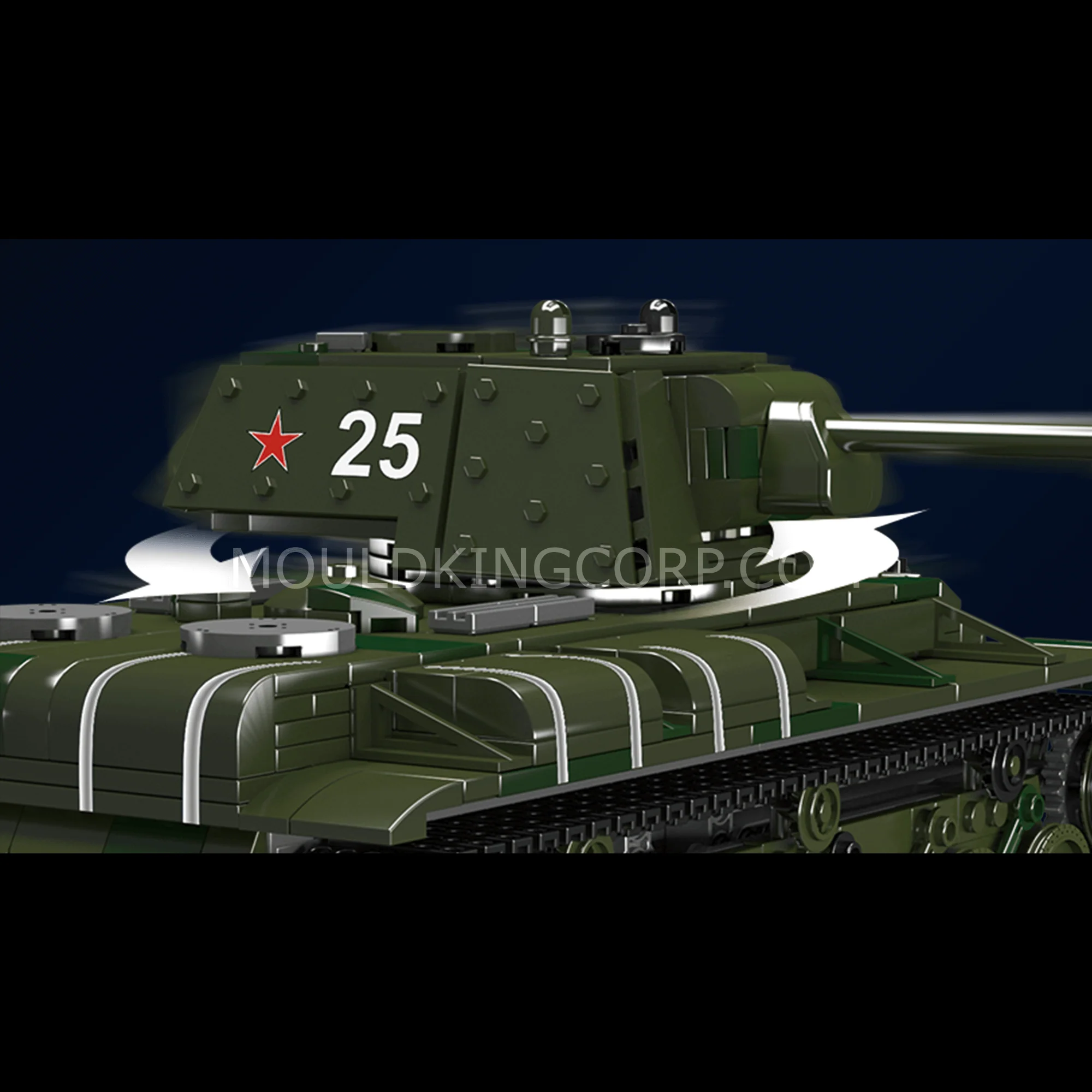 MOULD KING 20025 KV-1 Tank Remote Controlled Building Set | 924 PCS - Image 2