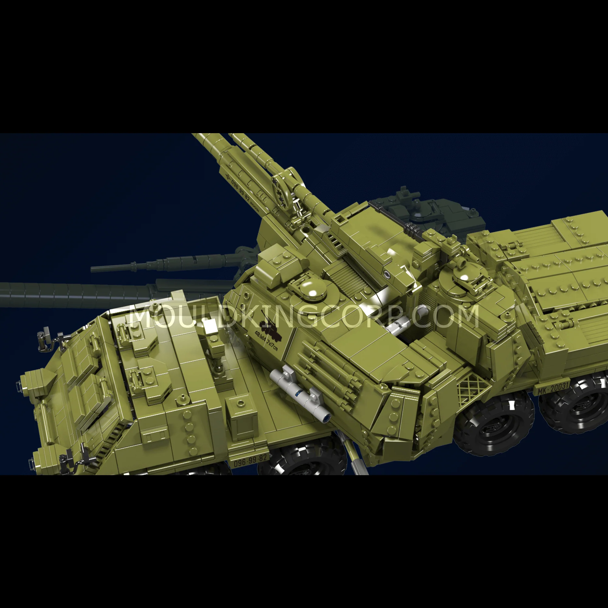 Mould King 20031 Dana Self-propelled Howitzer Building Set | 1,923 Pcs - Image 3