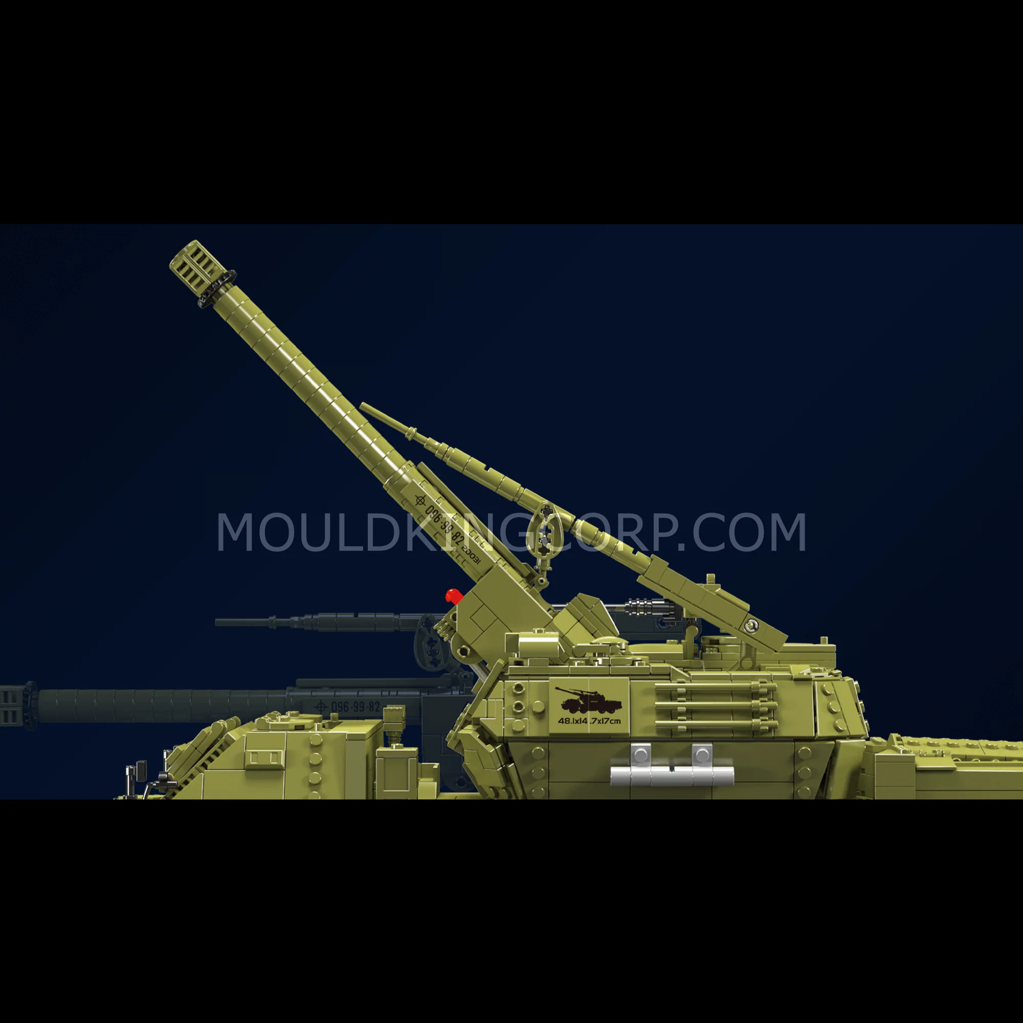 Mould King 20031 Dana Self-propelled Howitzer Building Set | 1,923 Pcs - Image 4