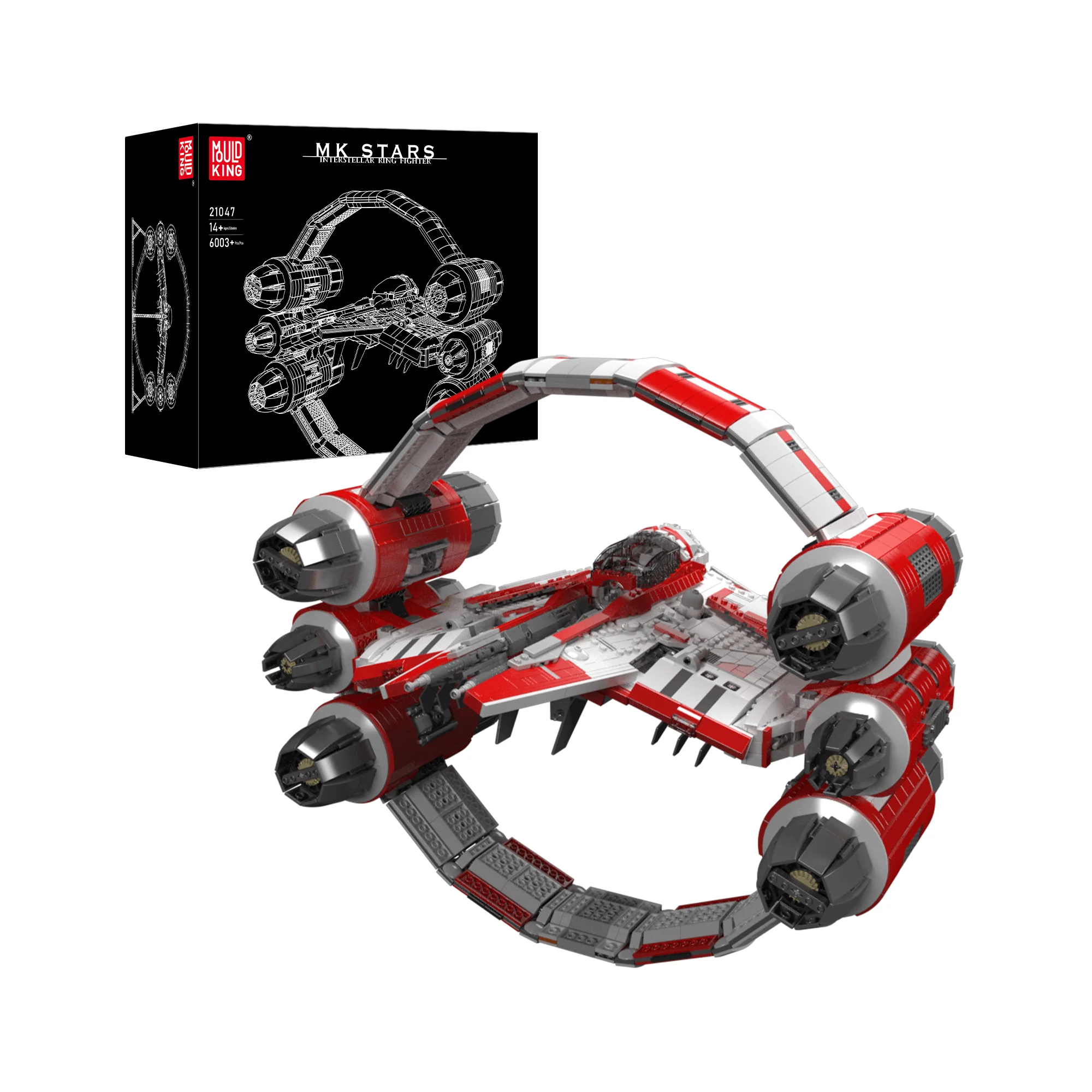Mould King 21047 Interstellar Ring Fighter Model Building Set | 6,003 PCS